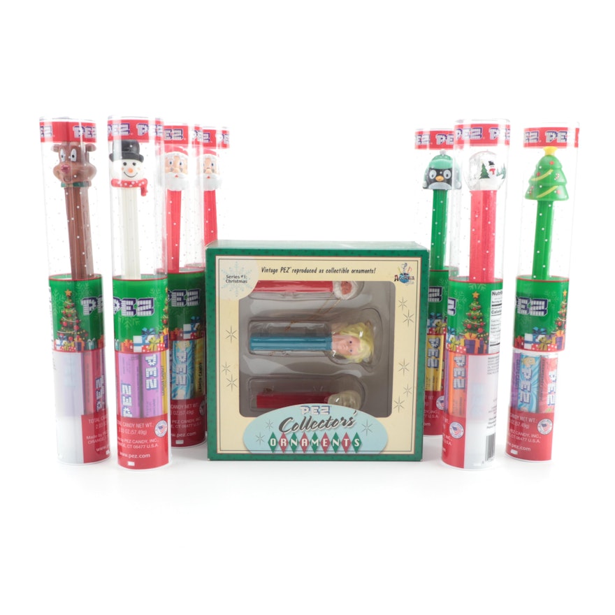 PEZ Collectors Ornaments and Other Christmas PEZ Dispensers