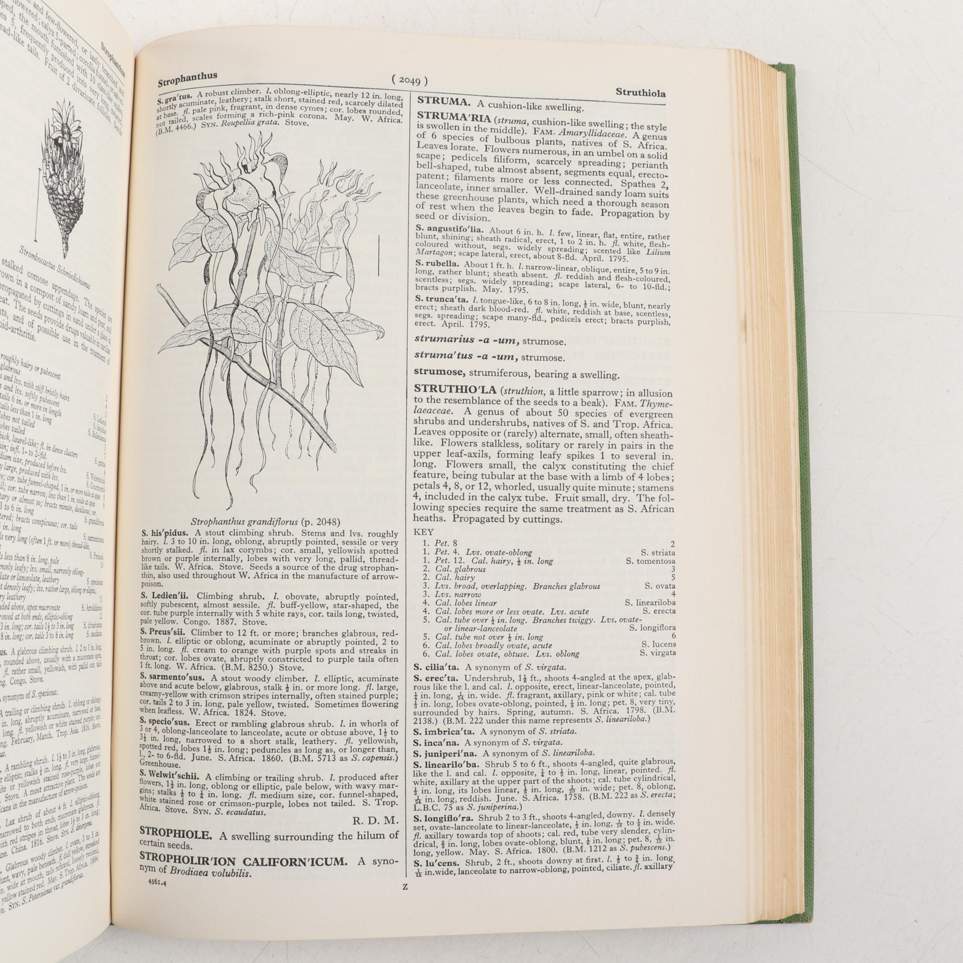 "Dictionary of Gardening" Second Edition Edited by Chittenden and Synge