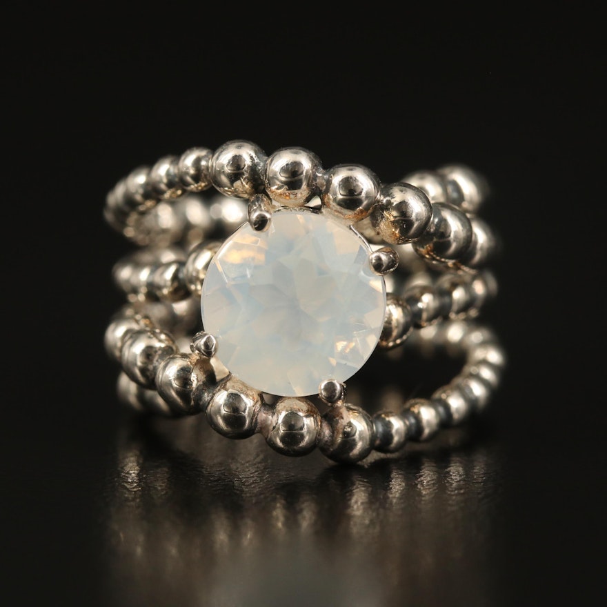 Michael Dawkins Sterling Quartz Ring