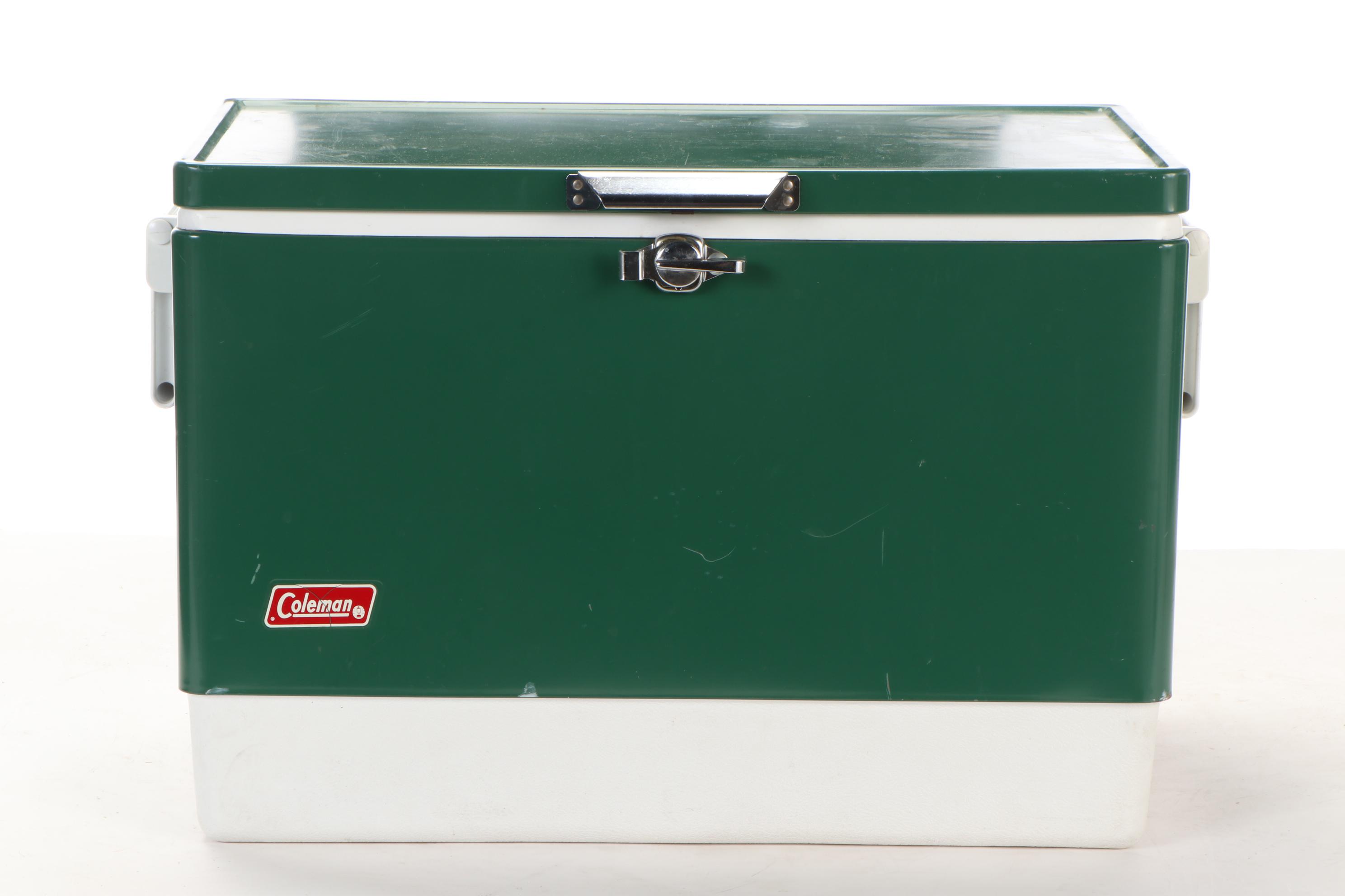 Coleman Green Plastic Cooler