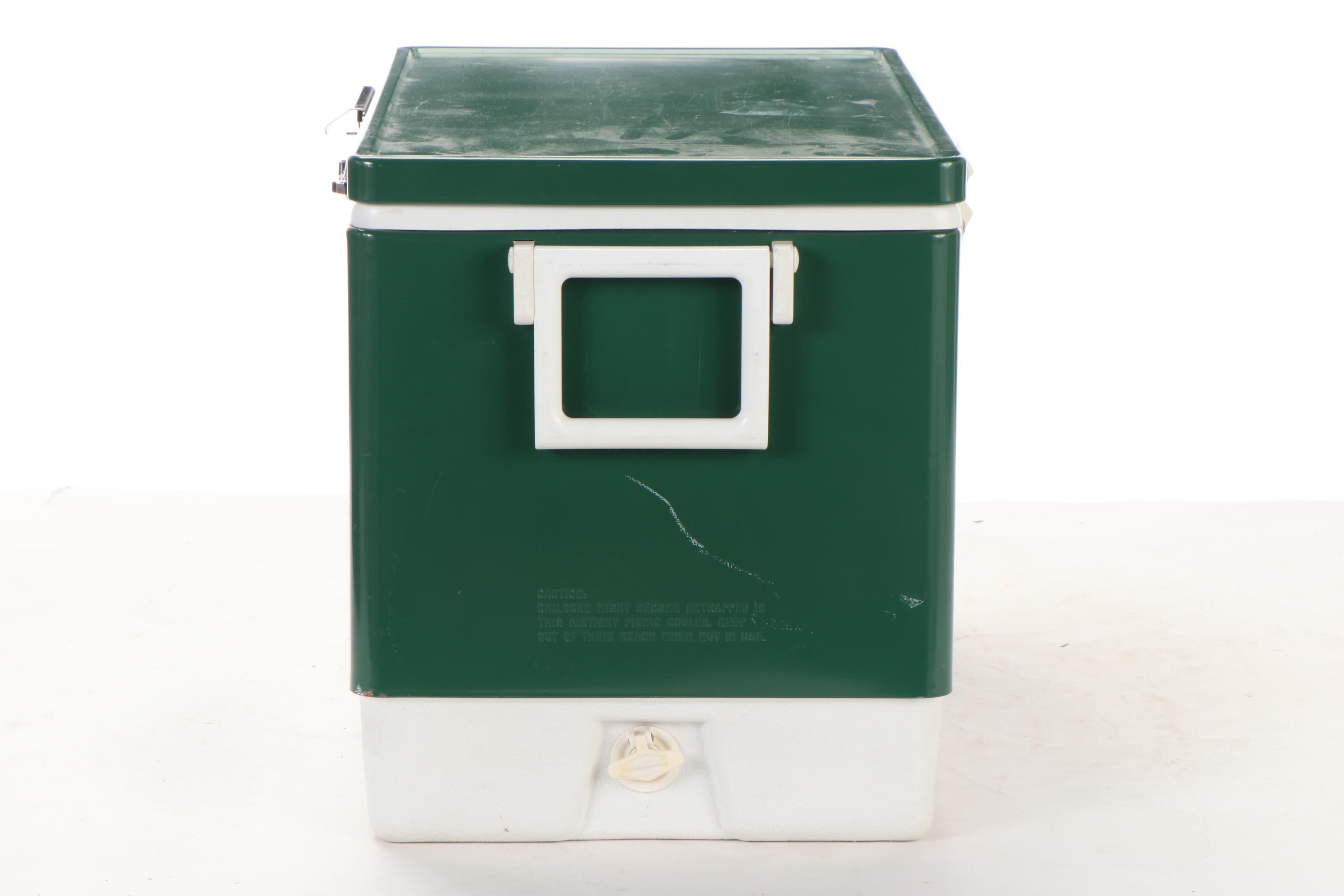 Coleman Green Plastic Cooler