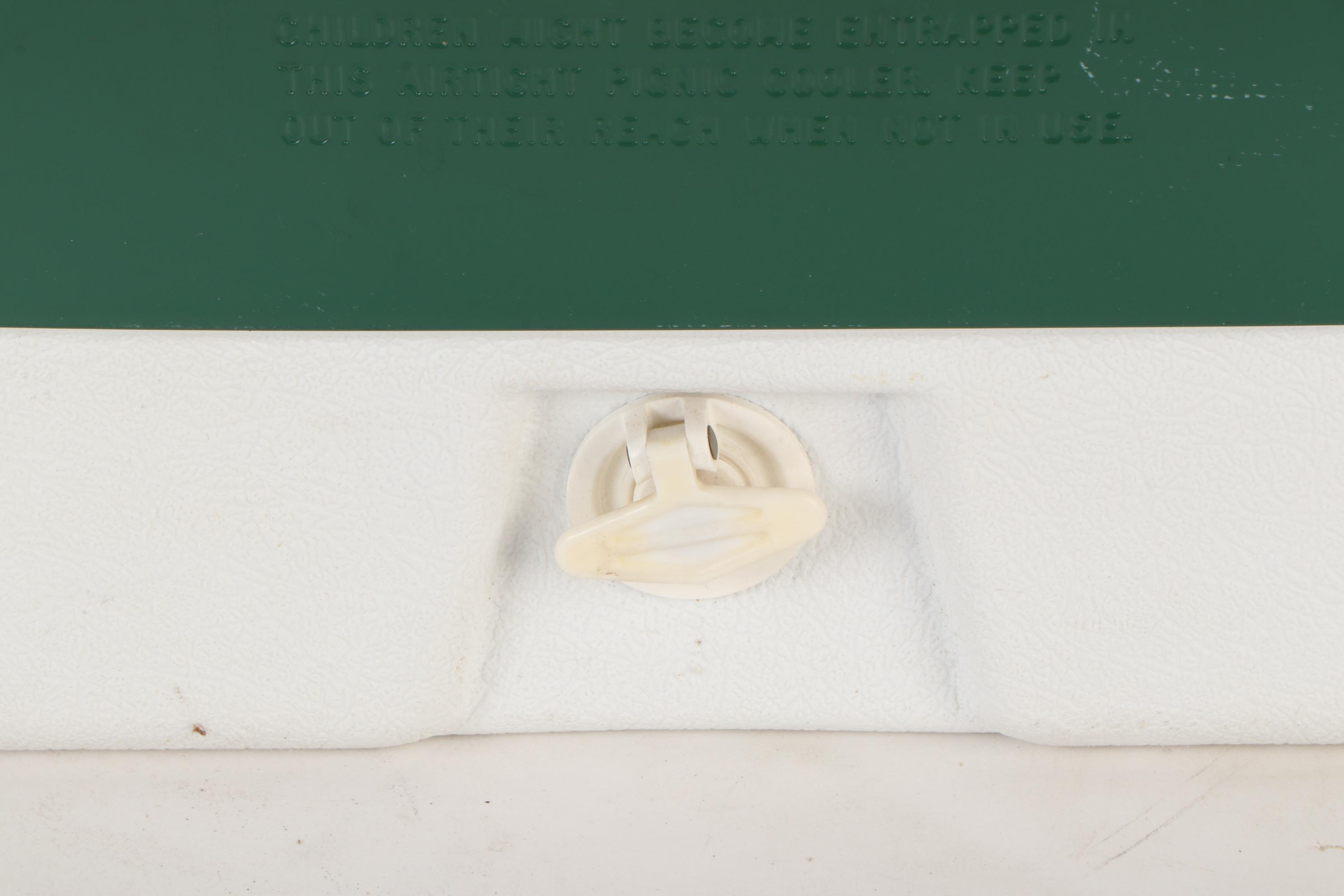 Coleman Green Plastic Cooler