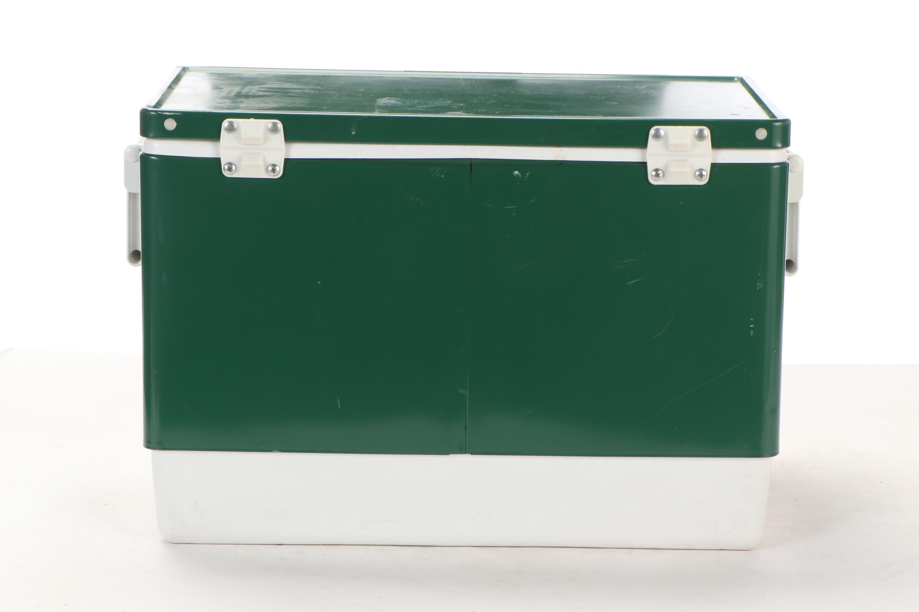 Coleman Green Plastic Cooler