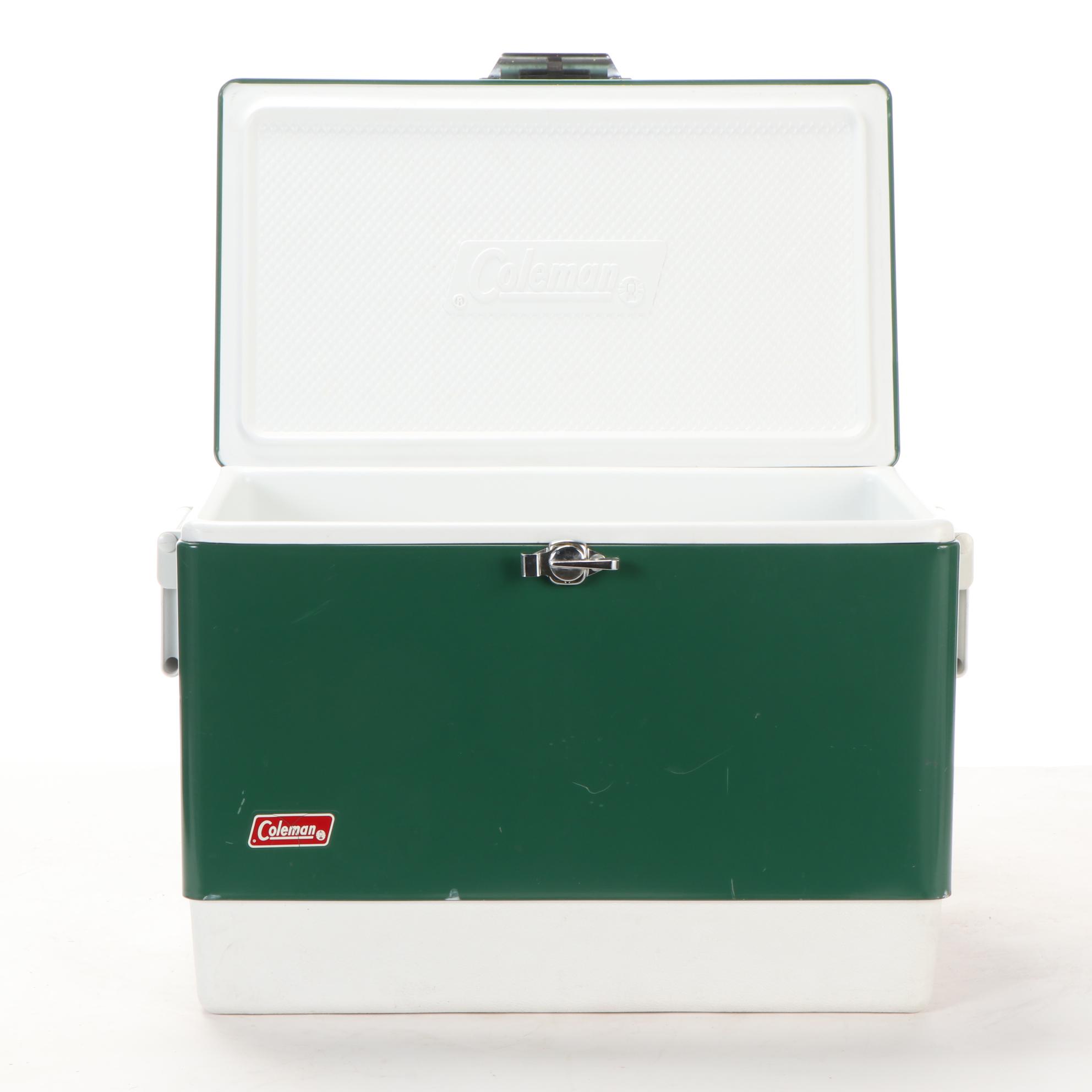 Coleman Green Plastic Cooler