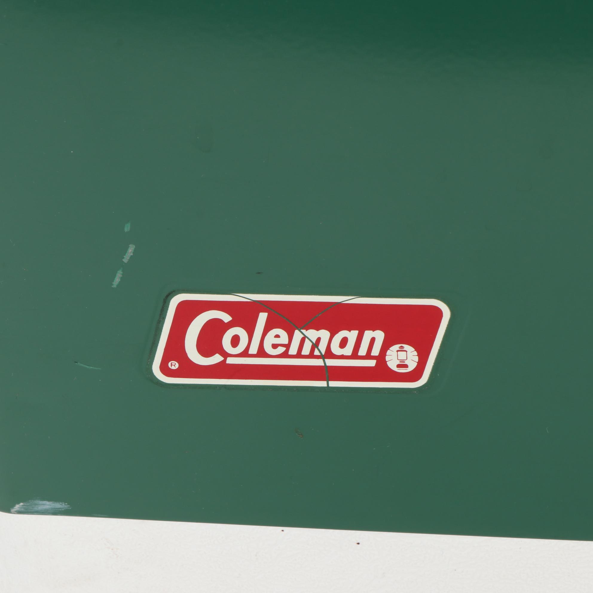 Coleman Green Plastic Cooler