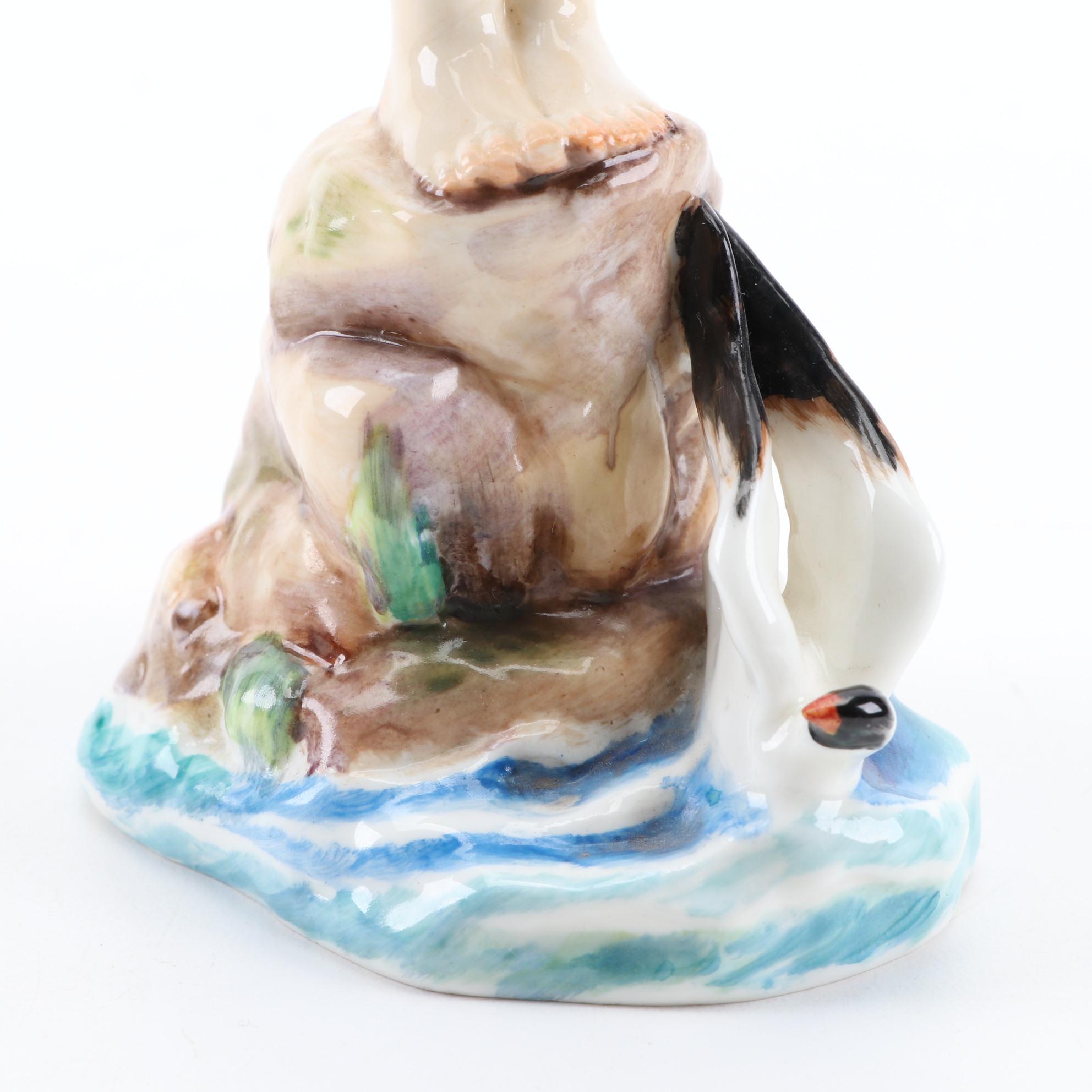 Royal Worcester "Sea Breeze" Bone China Figurine Designed by Freda Doughty, 1941