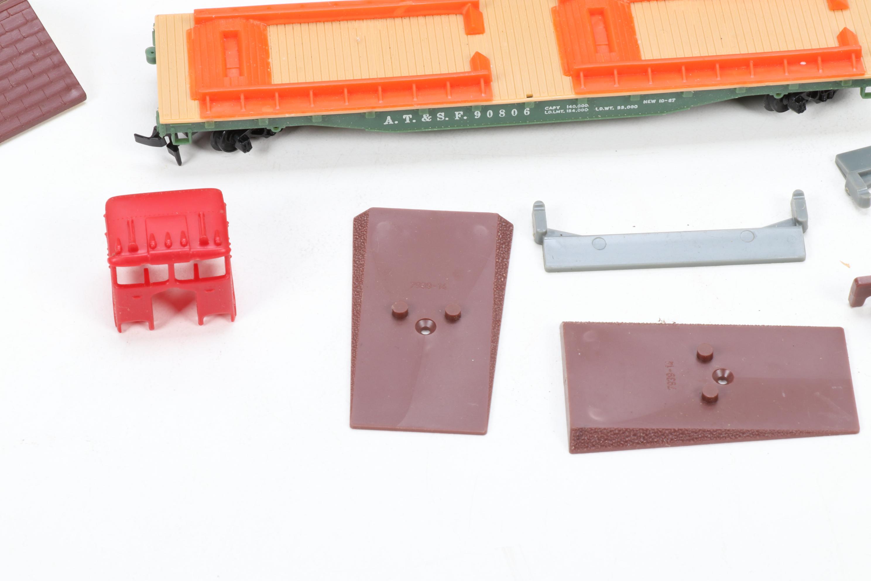 Tyco HO Scale Model Train with Tracks and Accessories, 1970s