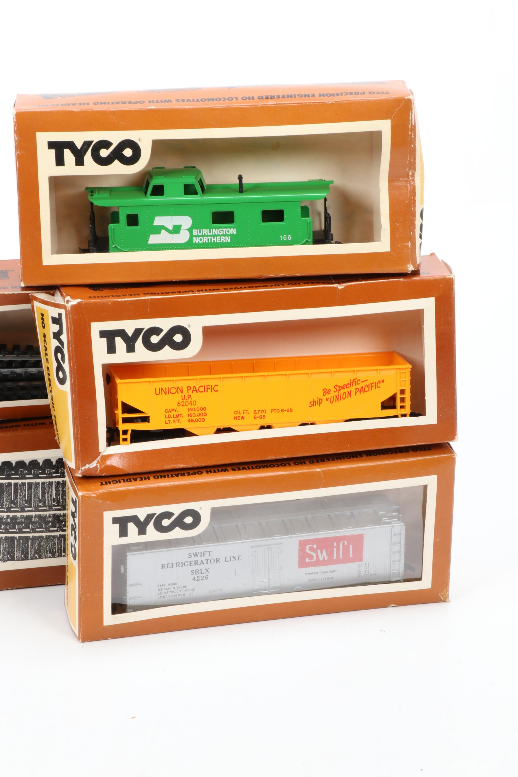 Tyco HO Scale Model Train with Tracks and Accessories, 1970s