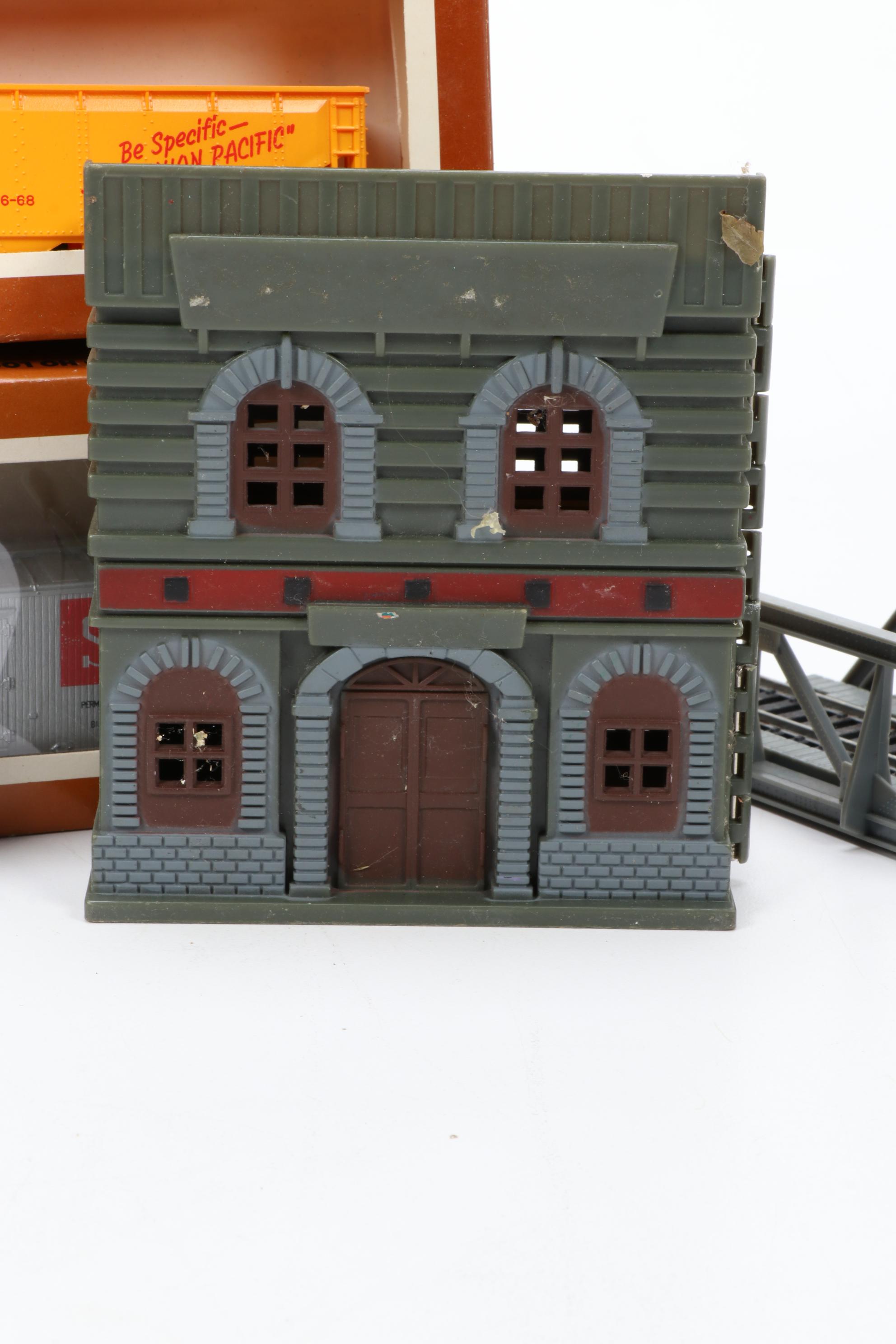 Tyco HO Scale Model Train with Tracks and Accessories, 1970s