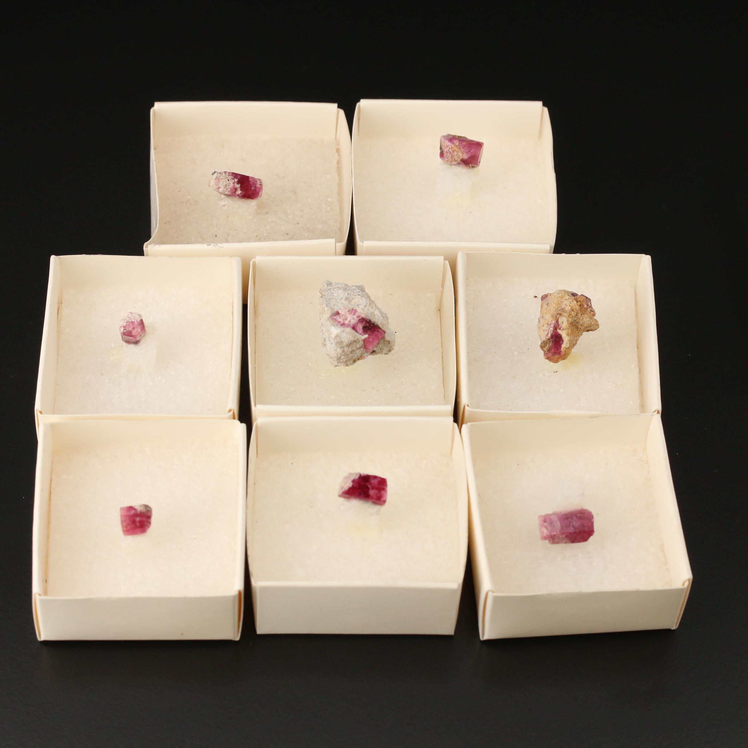 Loose Rough Red Beryl Specimens