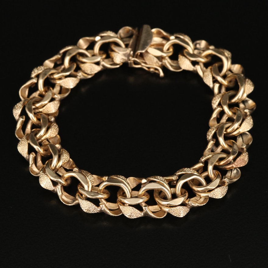 Vintage 14K Link Bracelet