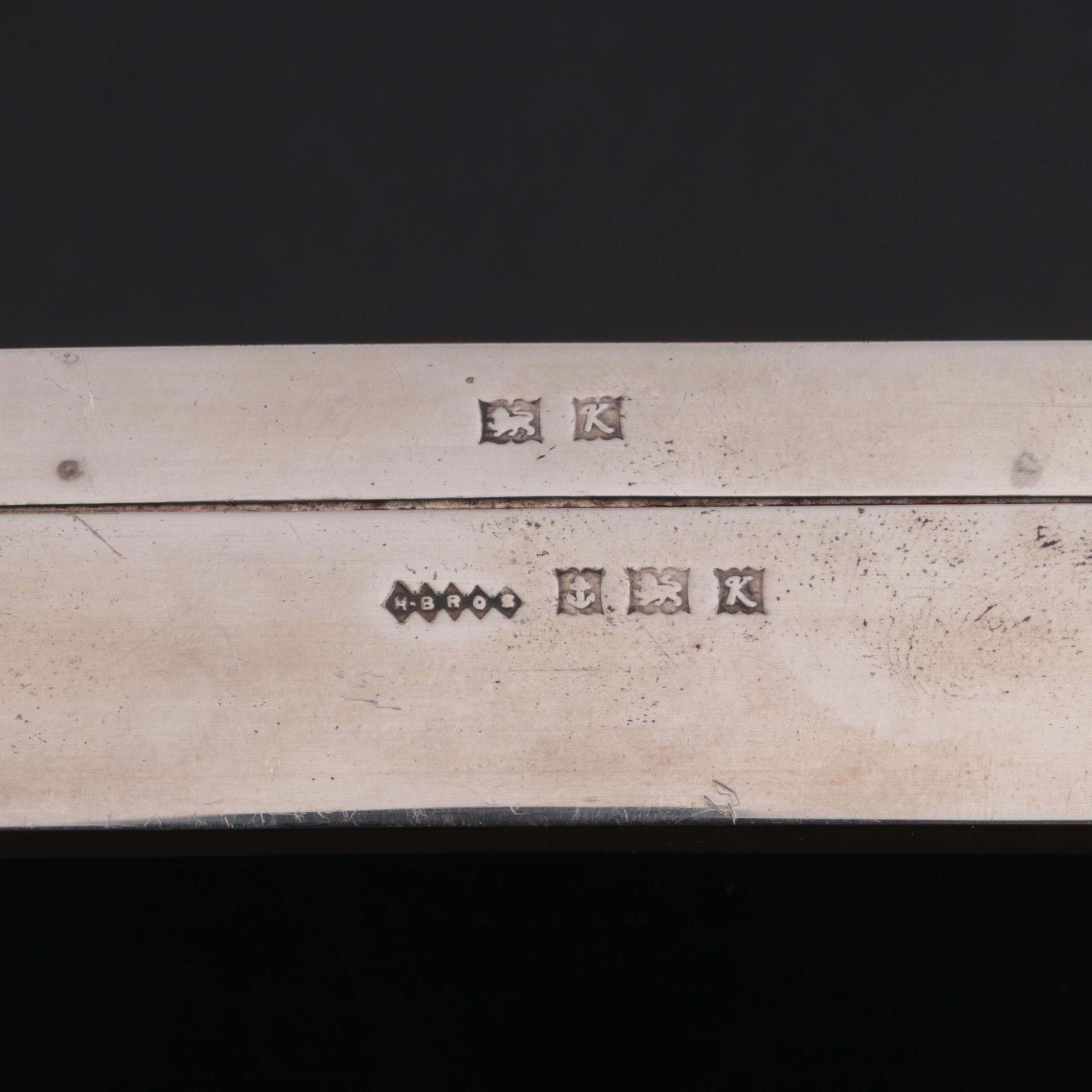 Harman Brothers of Birmingham Sterling Silver Cigarette Box, 1959