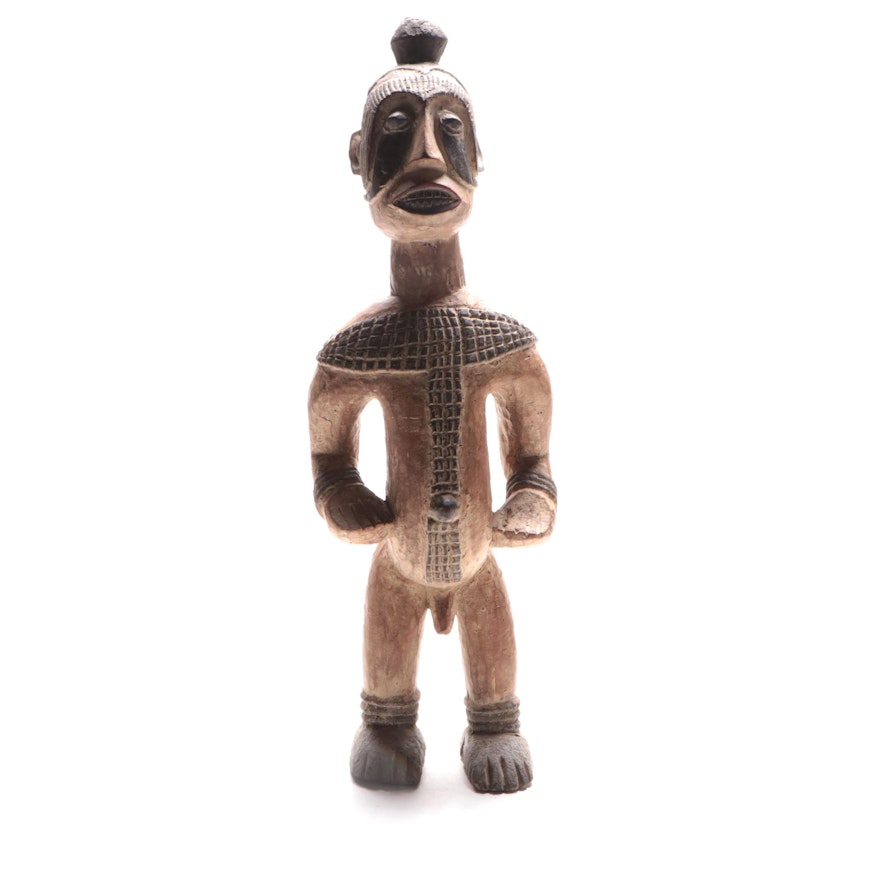 Igbo Style Carved Wooden Figure, Nigeria