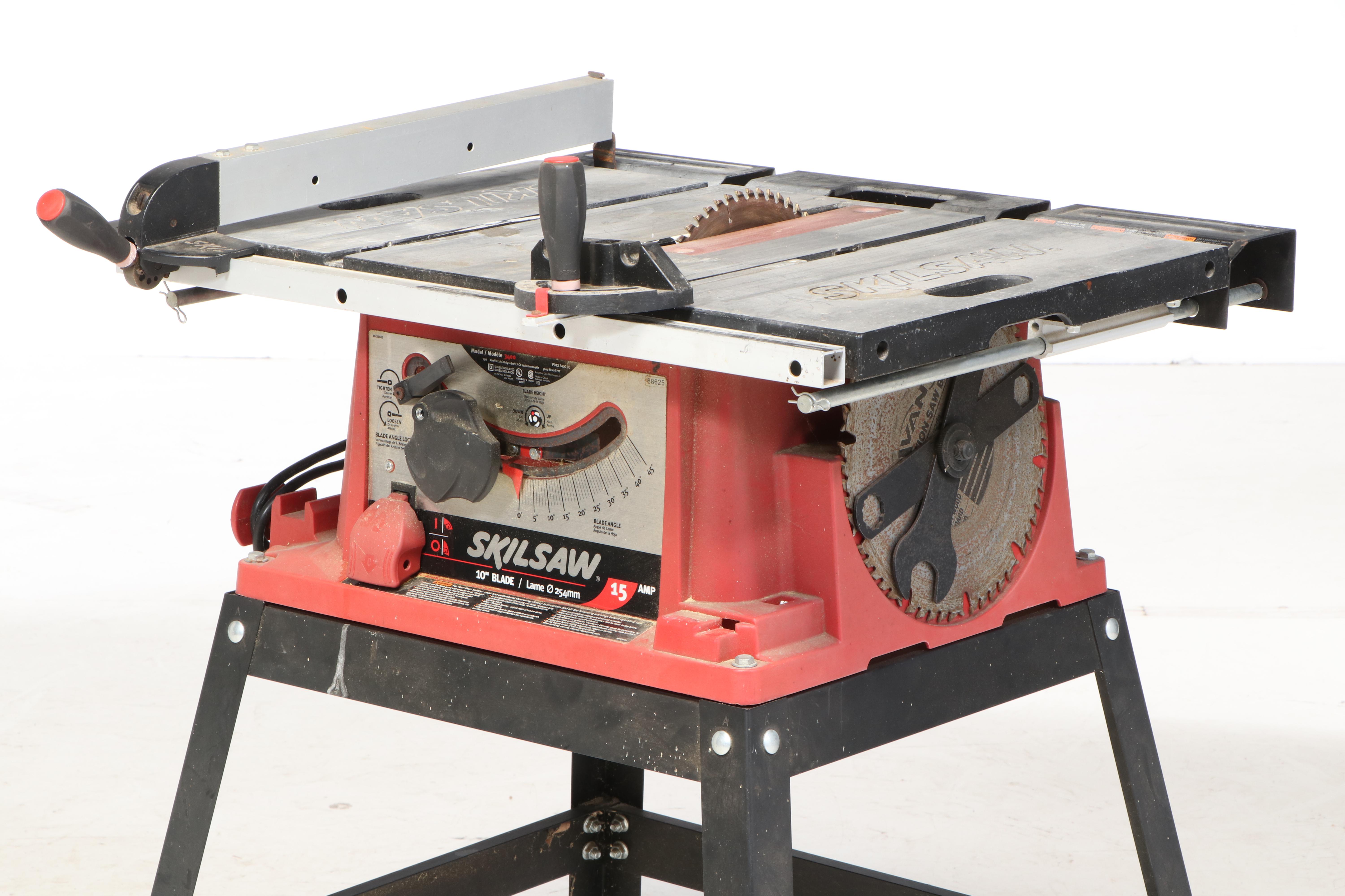 Skilsaw Model 3400 15 Amp 10" Table Saw with Stand