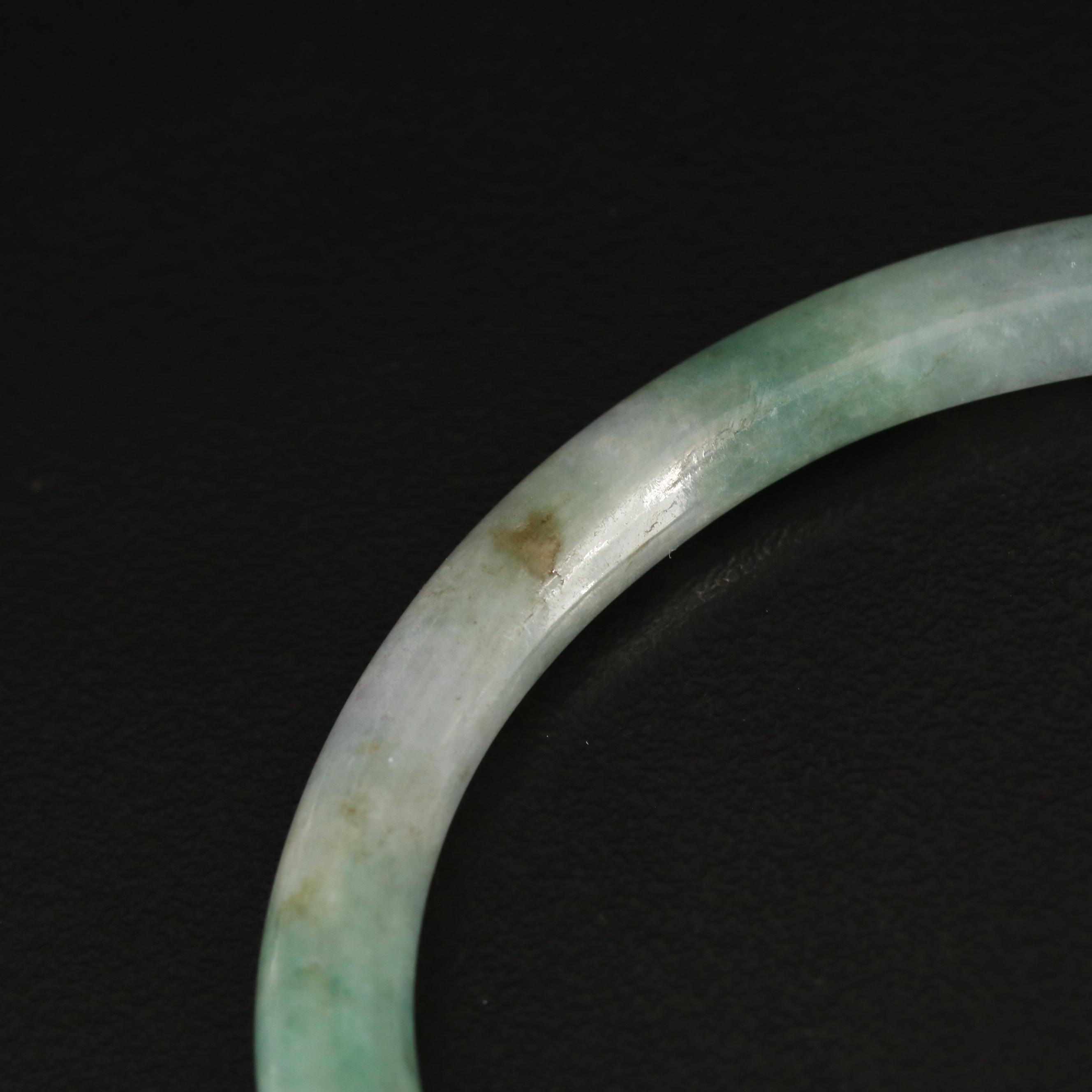 Jadeite Hololith Bangles