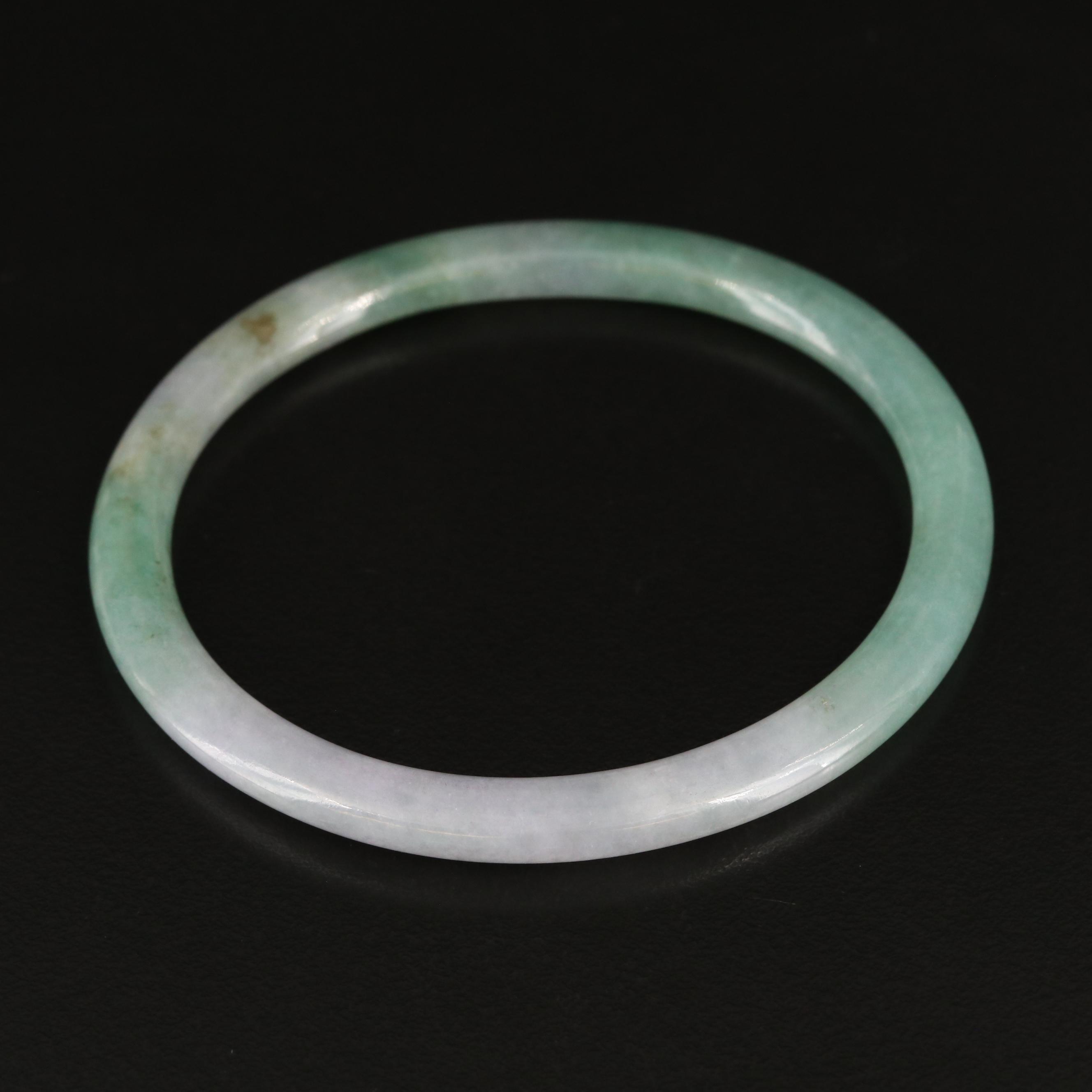 Jadeite Hololith Bangles