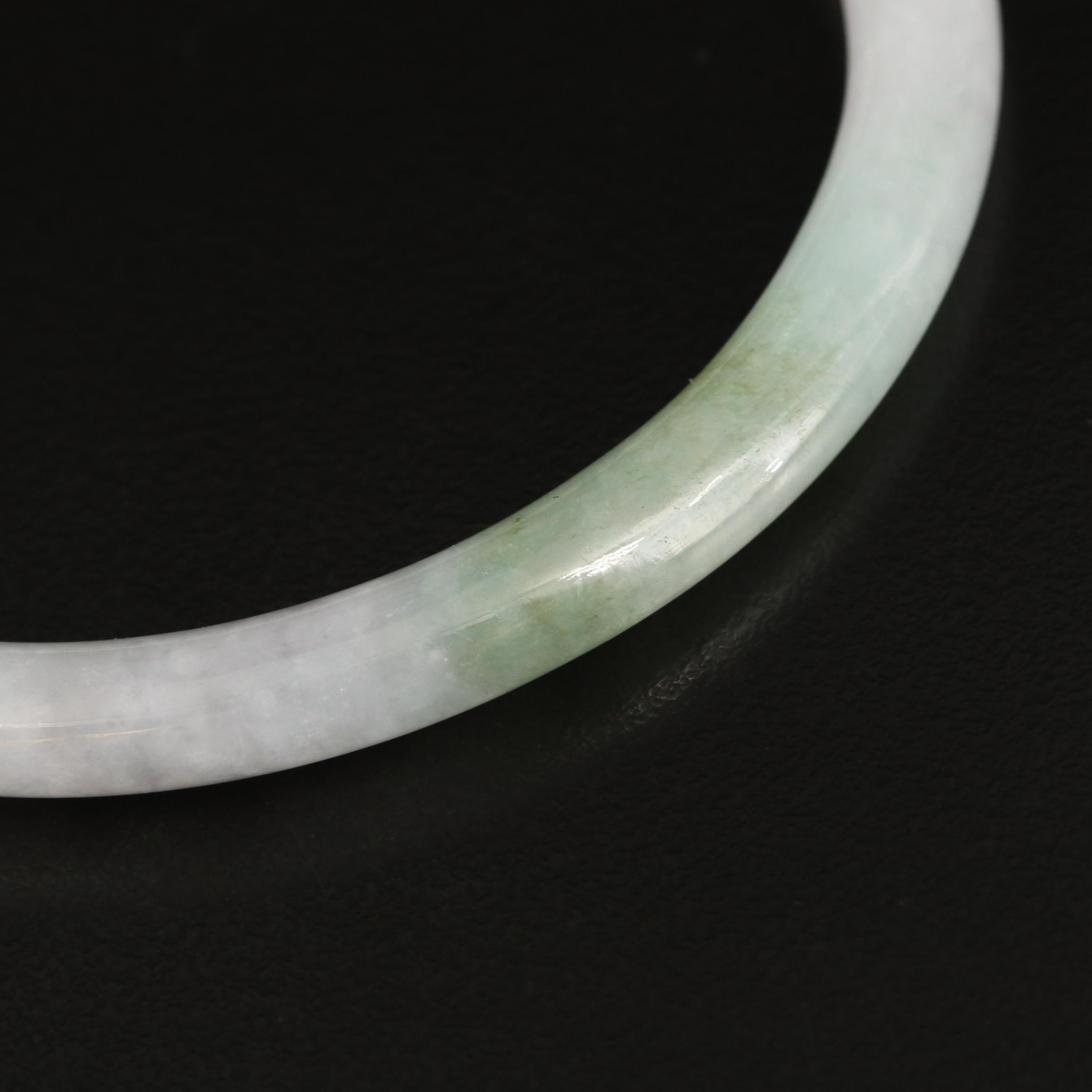 Jadeite Hololith Bangles