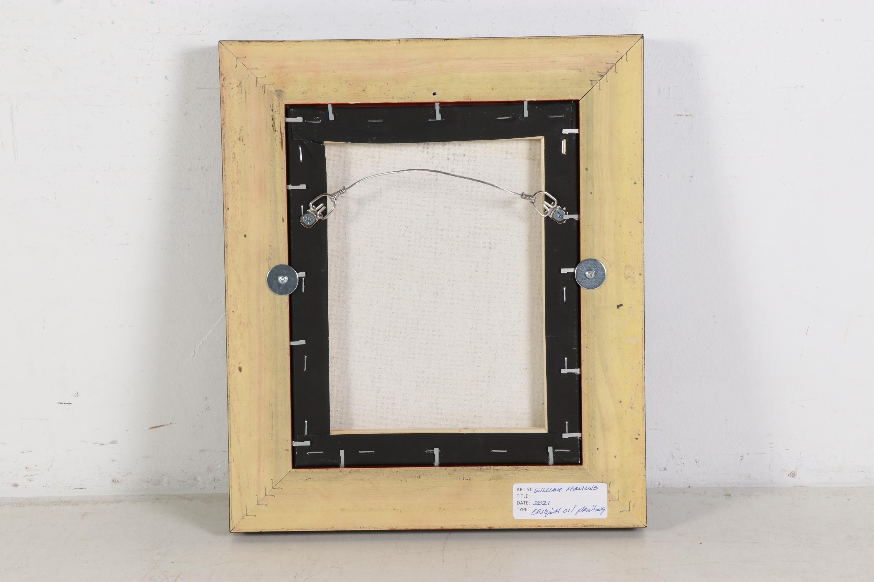 William Hawkins Oil Painting of River Landscape at Sunset, 2021