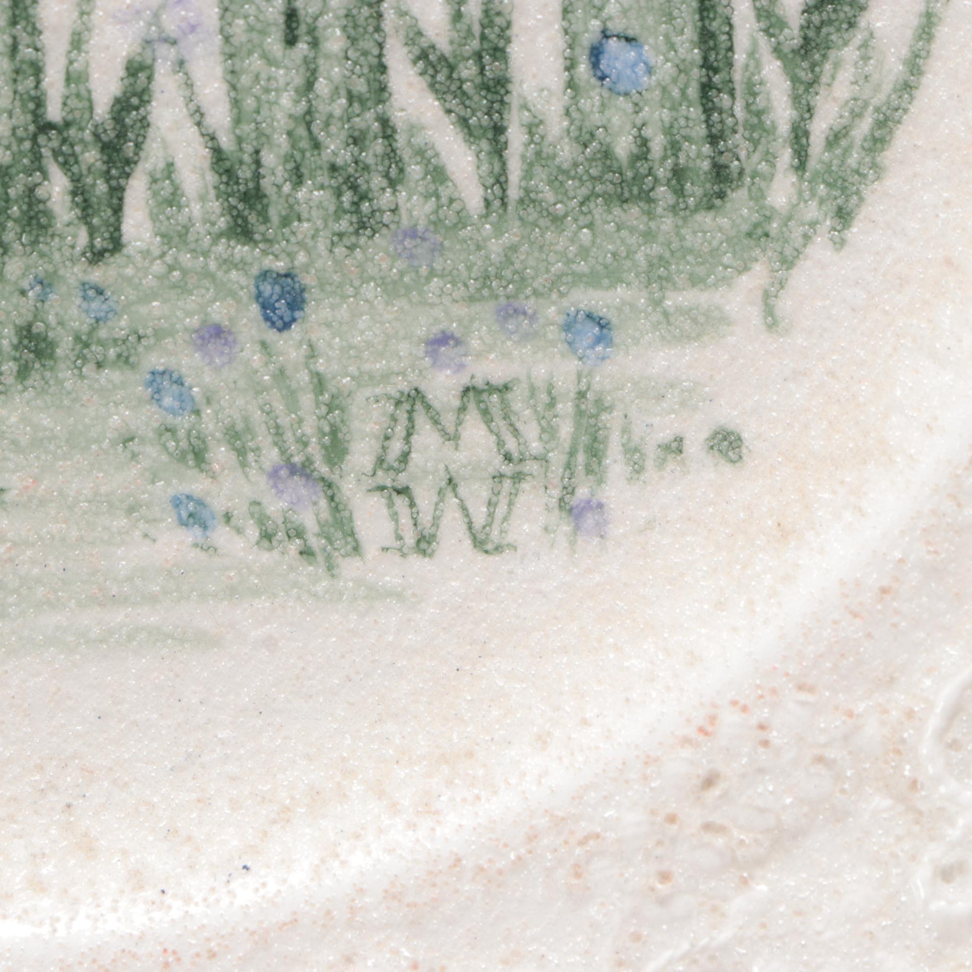 Ralph Lauren Wedgwood "Claire" Hobbyist Hand-Painted Plates, Late 20th Century