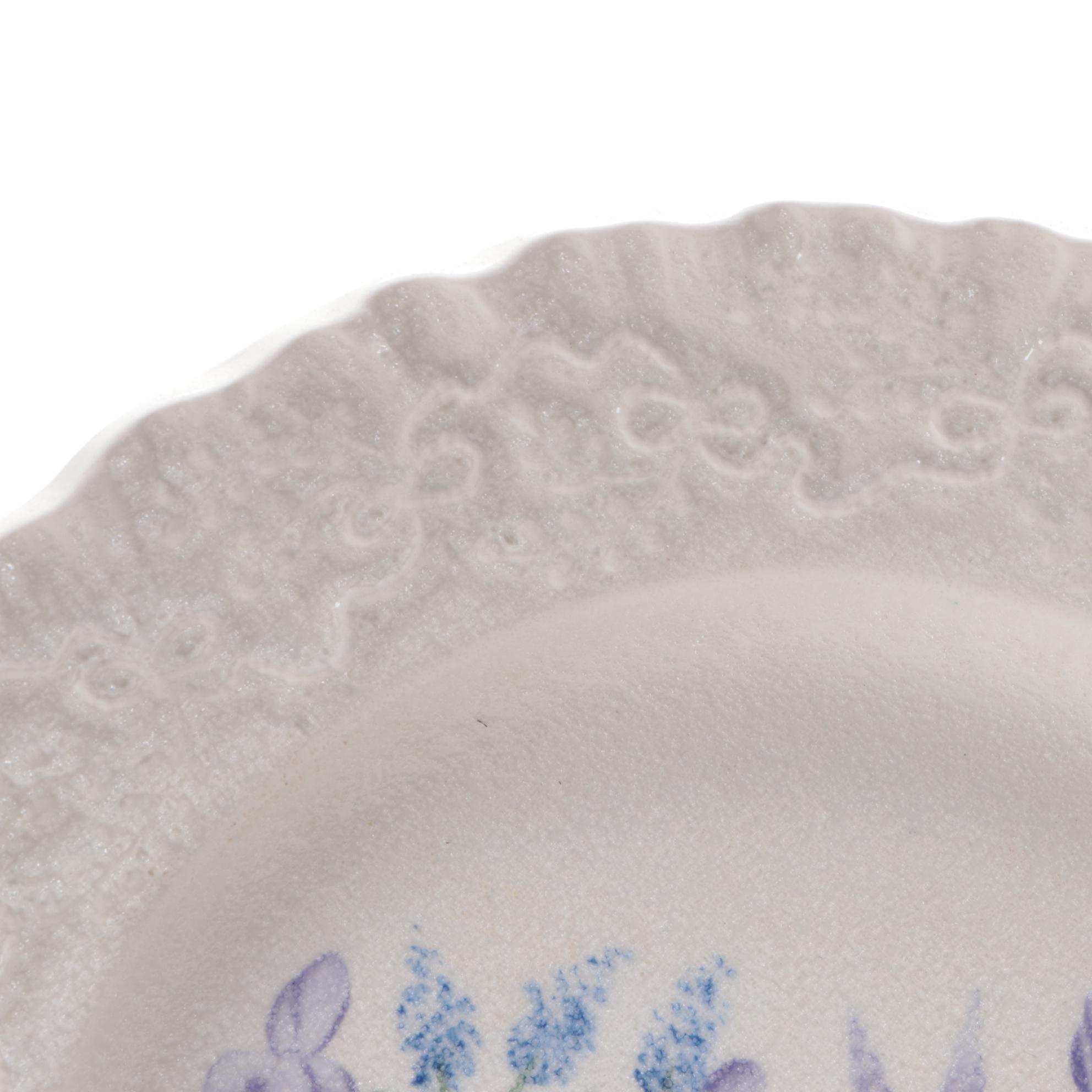 Ralph Lauren Wedgwood "Claire" Hobbyist Hand-Painted Plates, Late 20th Century