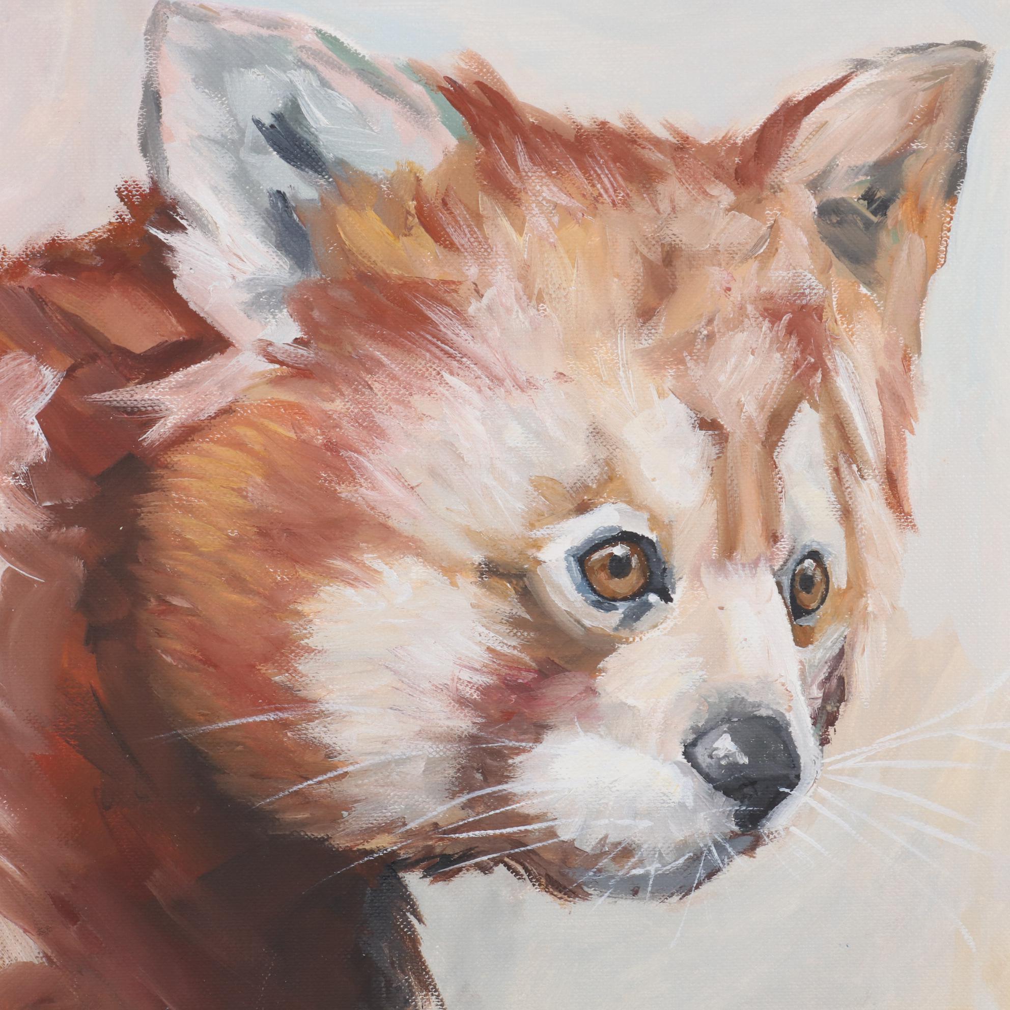 Inga Khanarina Oil Painting of Red Panda