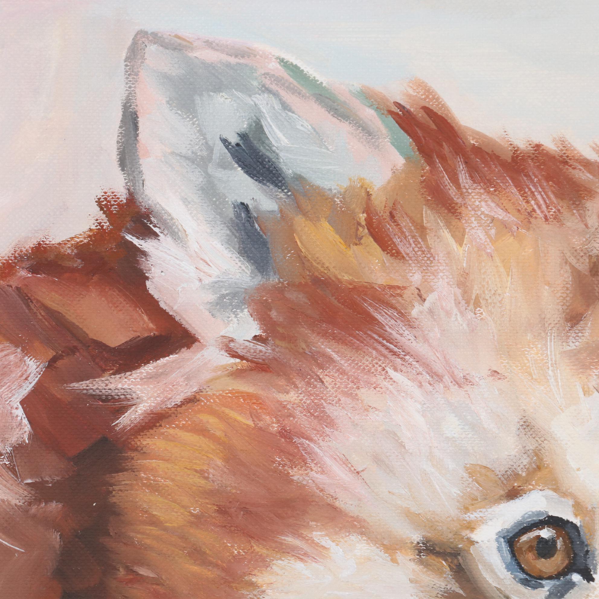 Inga Khanarina Oil Painting of Red Panda