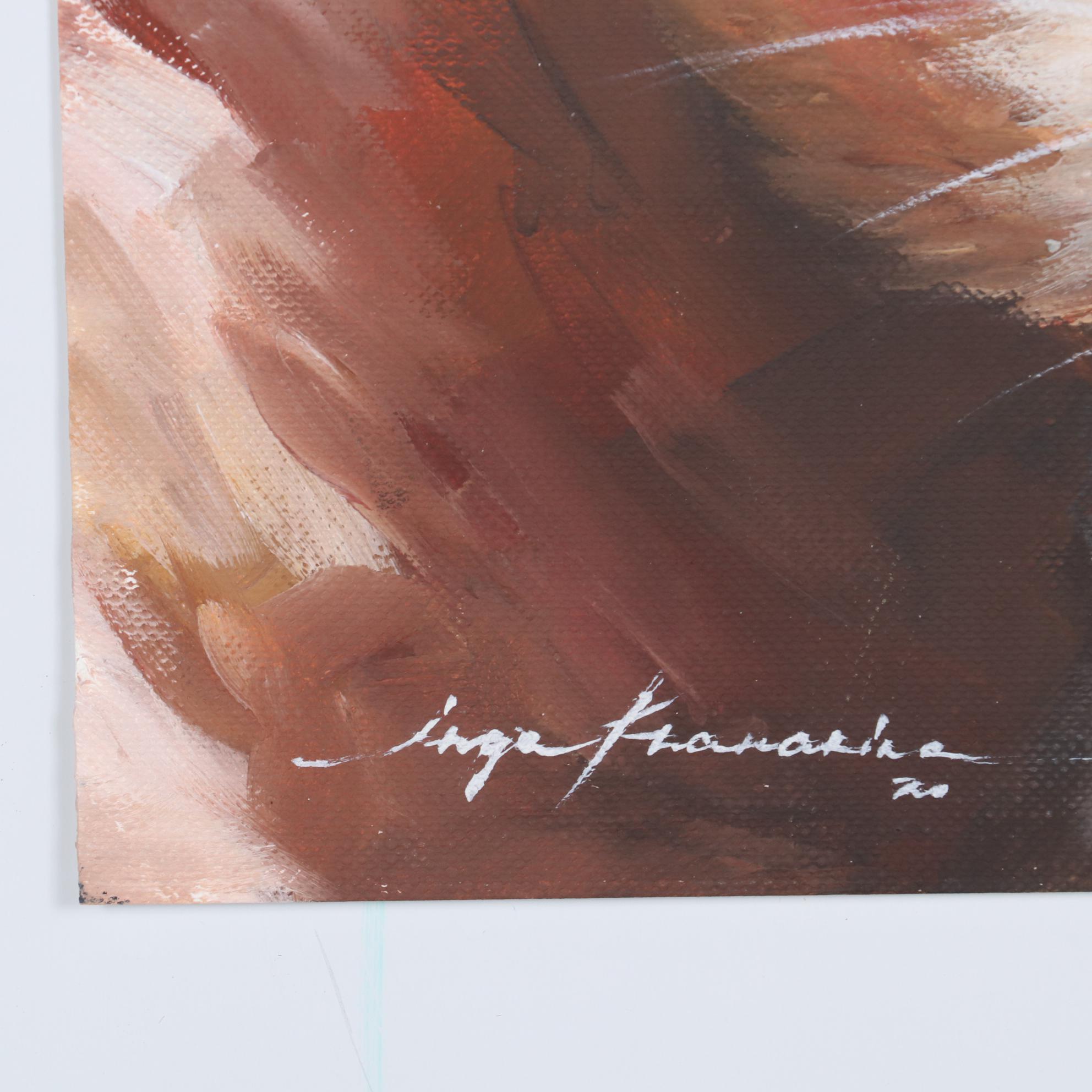 Inga Khanarina Oil Painting of Red Panda