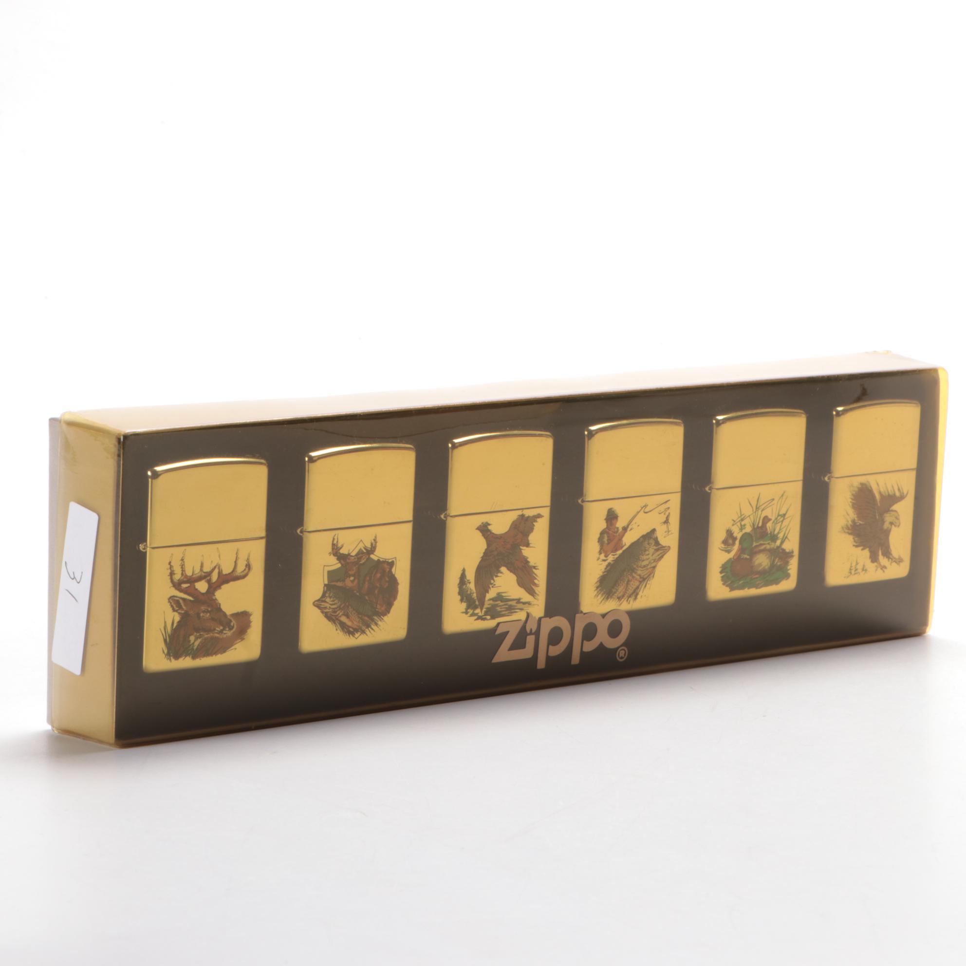Zippo Outdoor Series Metal and Enamel Lighters in Presentation Box