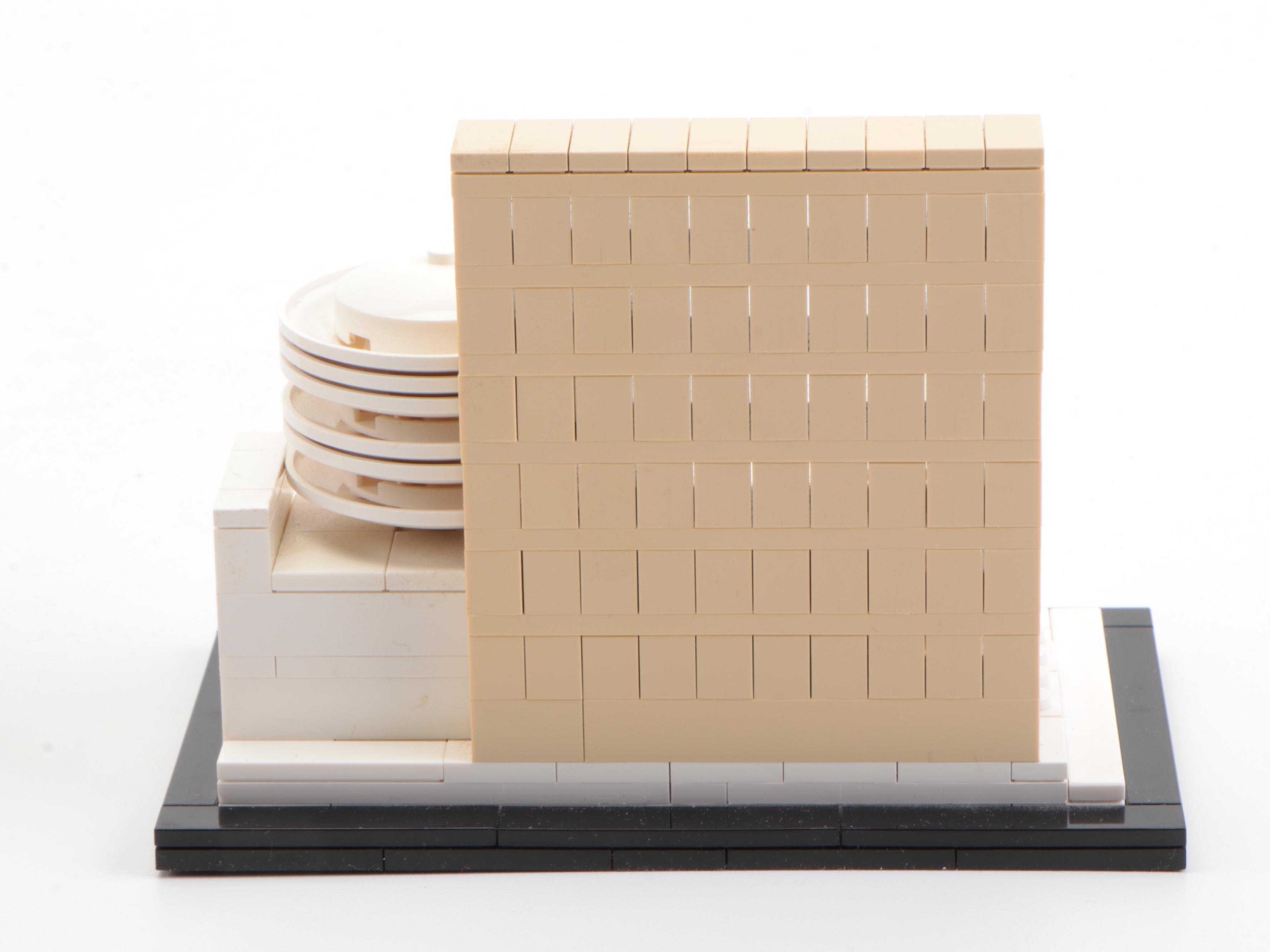Constructed LEGO Architecture Kits Including "Fallingwater" and Others