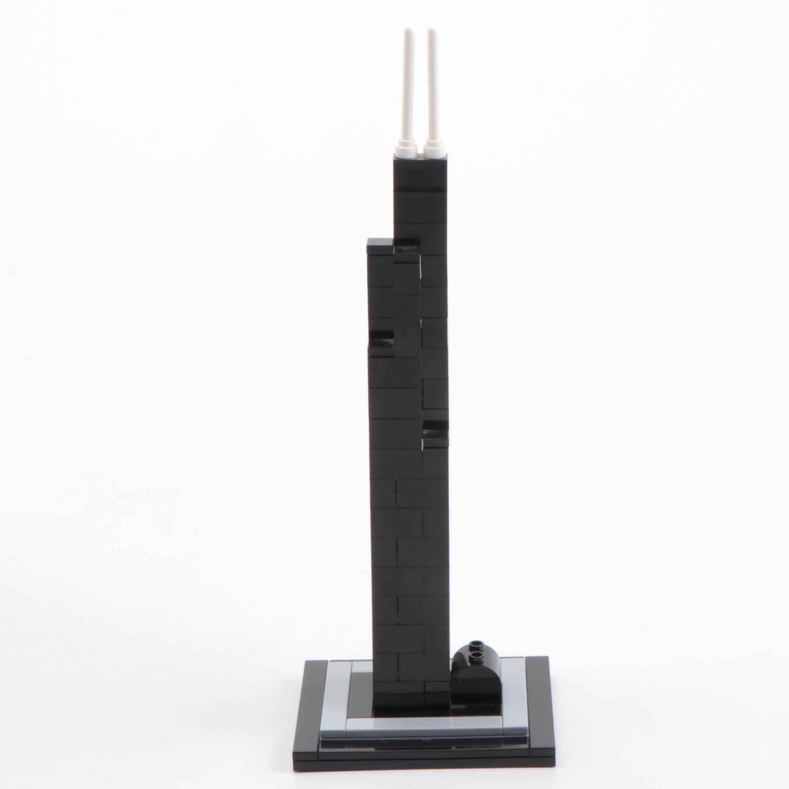 Constructed LEGO Architecture Kits Including "Fallingwater" and Others