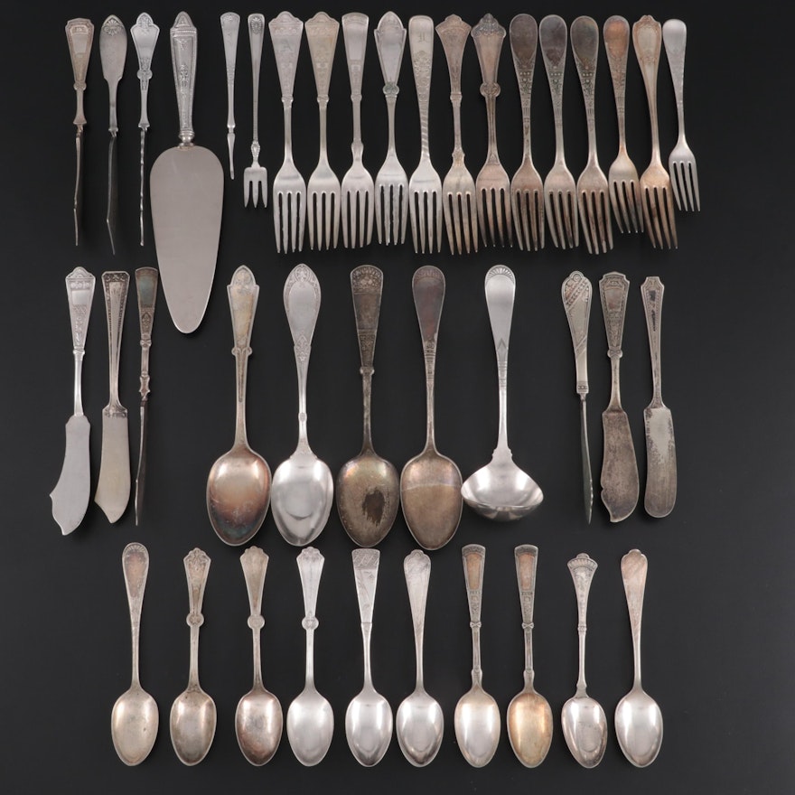 Rogers Bros and Other Sterling and Silver Plate Flatware, and Serving Utensils