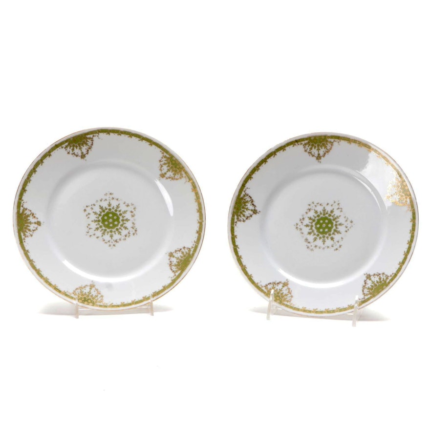 William Guerin & Co. Limoges Porcelain Salad Plates