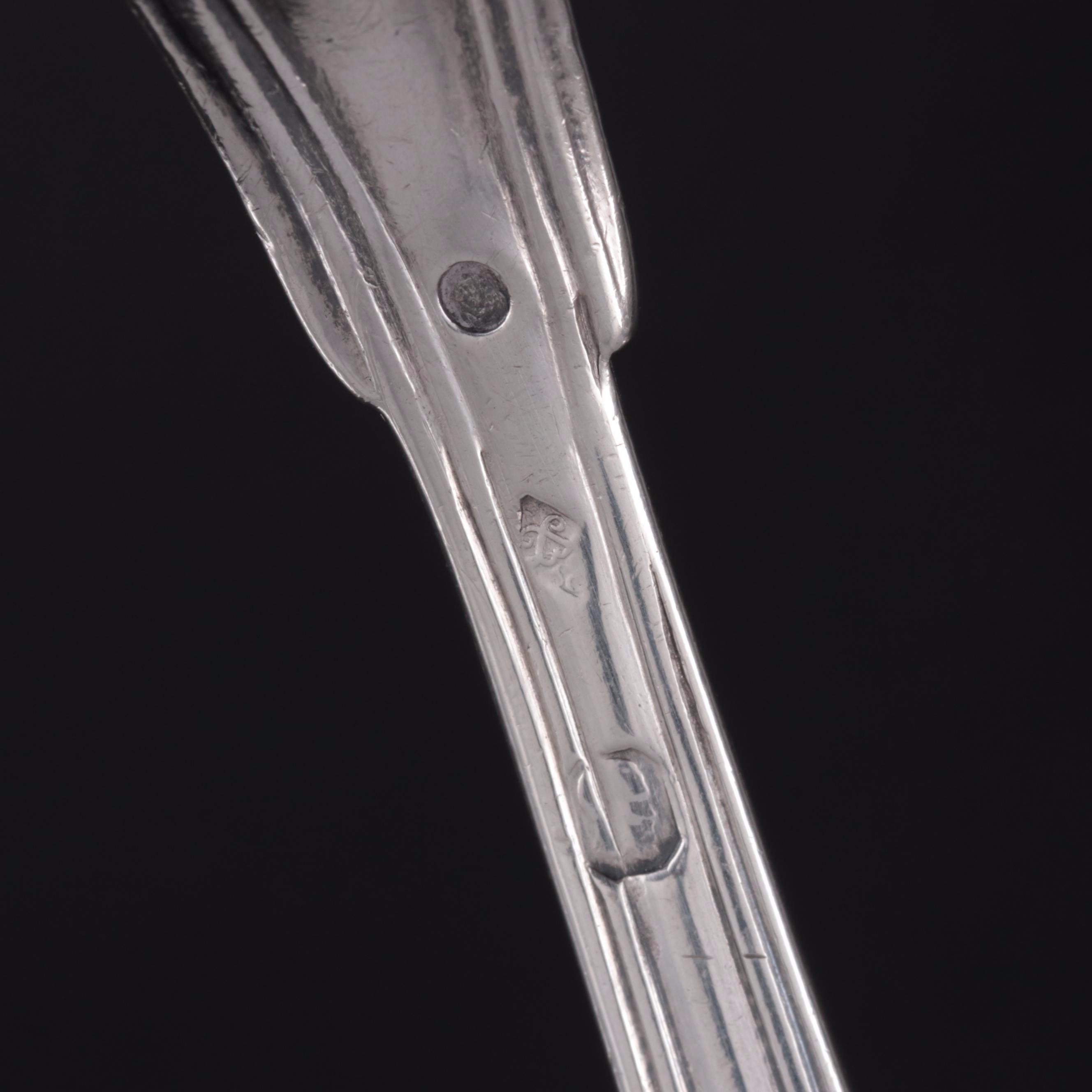 Biennais Napoleon I Sterling Silver Teaspoon Bearing Louis XVIII Armorial Mark