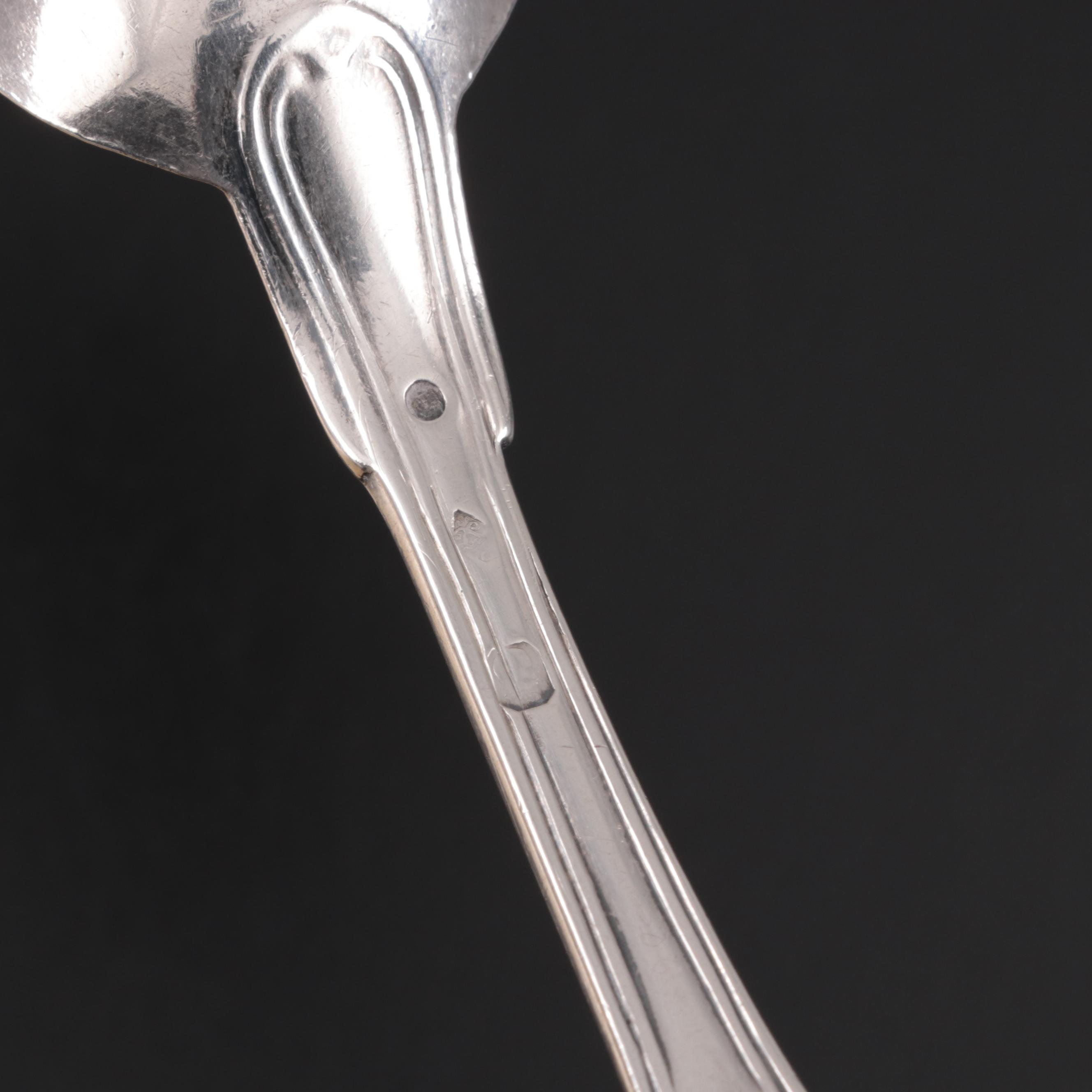 Biennais Napoleon I Sterling Silver Teaspoon Bearing Louis XVIII Armorial Mark