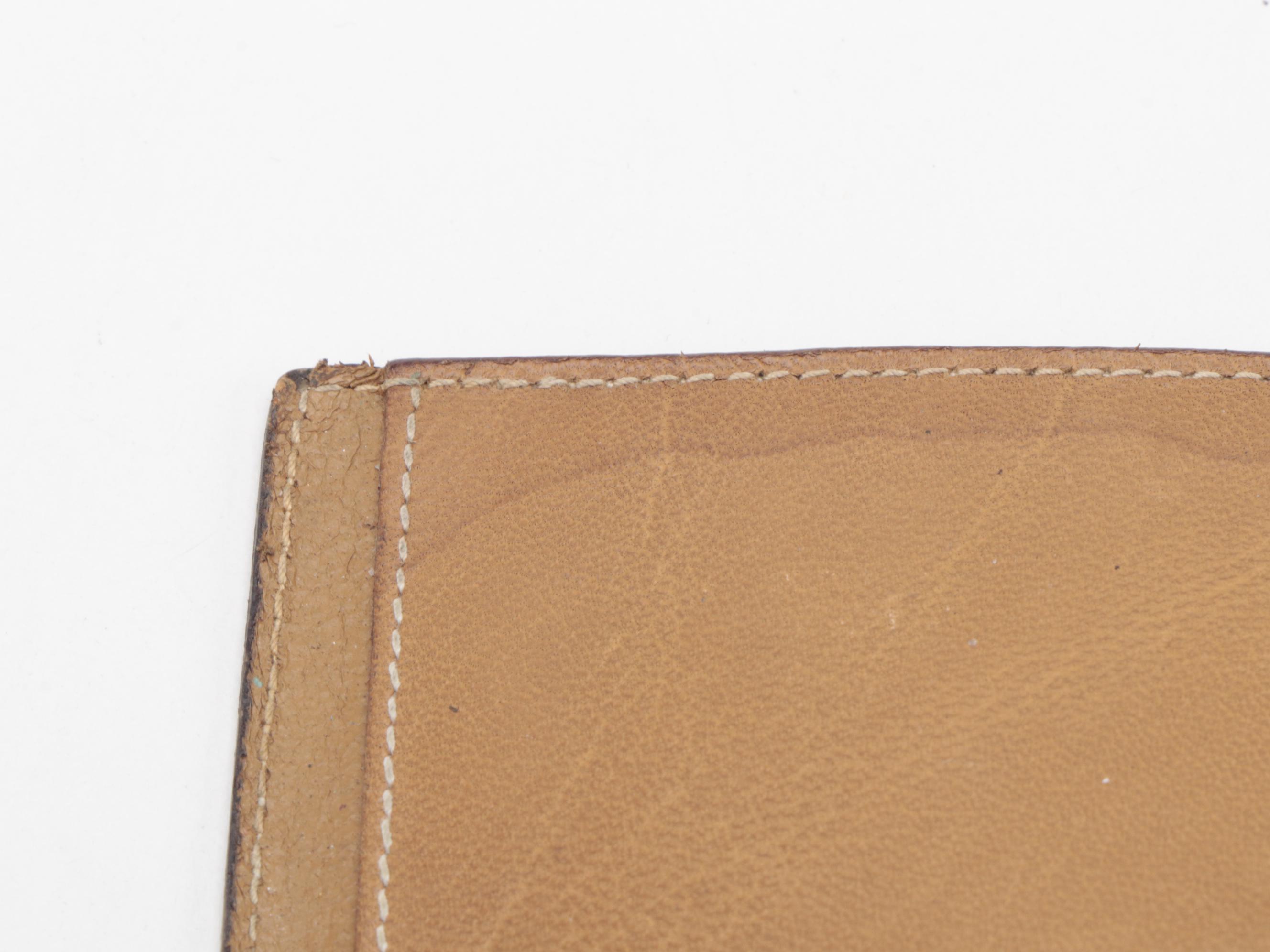 Gucci Notepad Case in Ivory Micro GG Coated Canvas with Brown Leather Trim