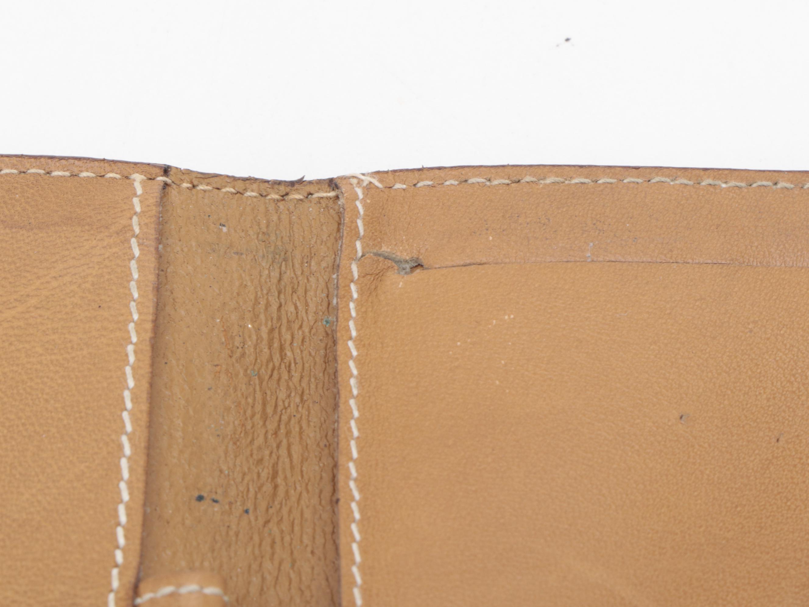 Gucci Notepad Case in Ivory Micro GG Coated Canvas with Brown Leather Trim