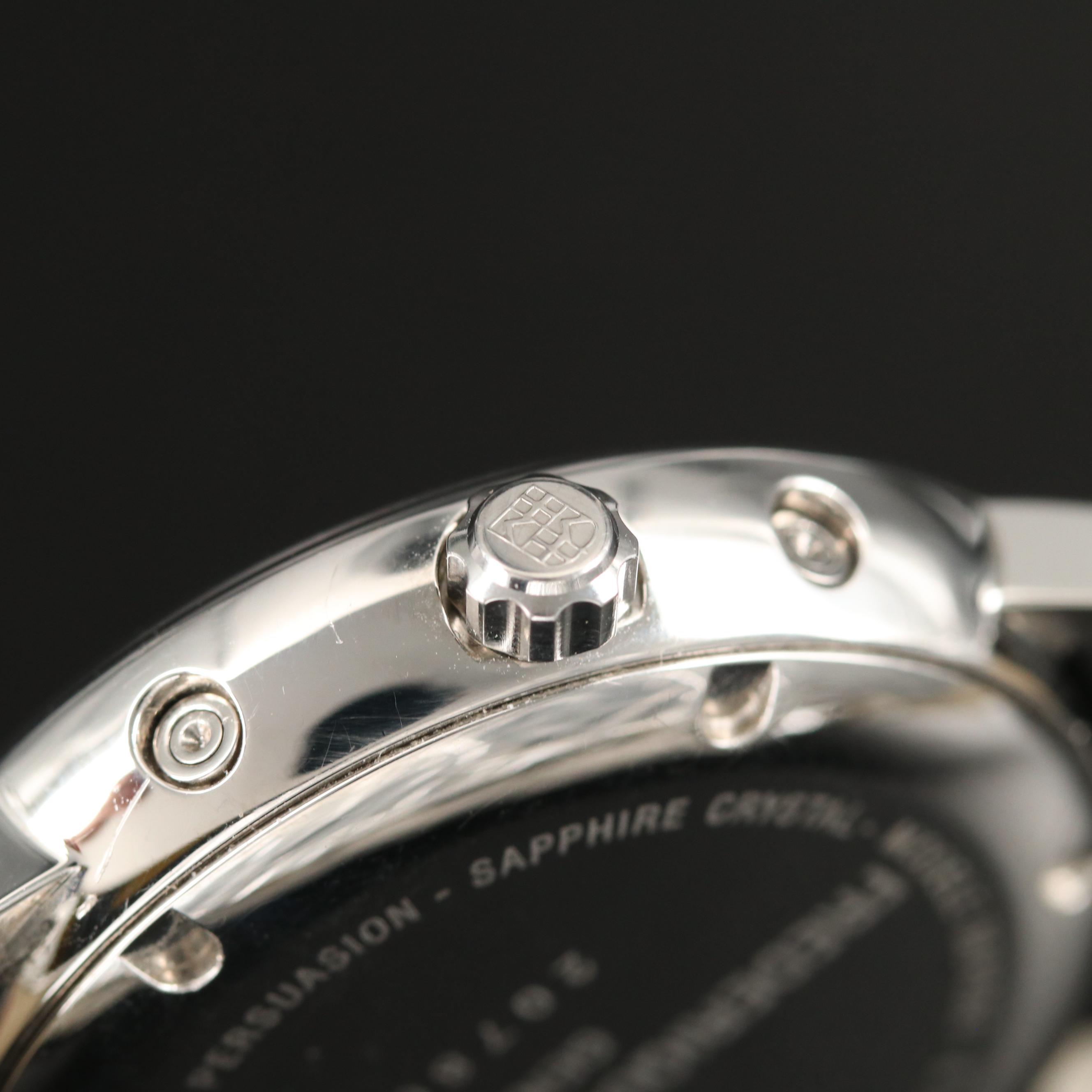 Frederique Constant Classics Business Timer Moonphase Stainless Steel Watch