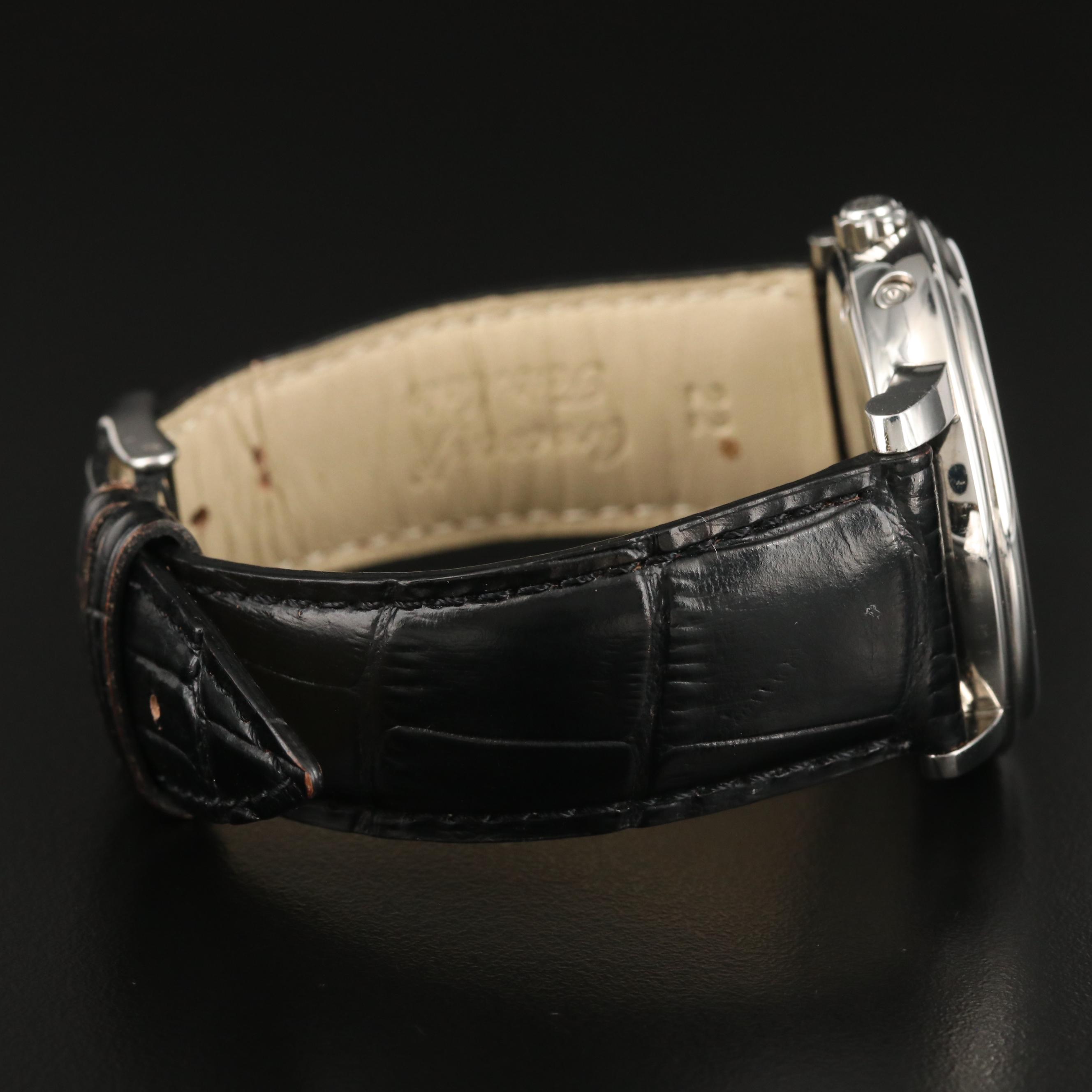 Frederique Constant Classics Business Timer Moonphase Stainless Steel Watch