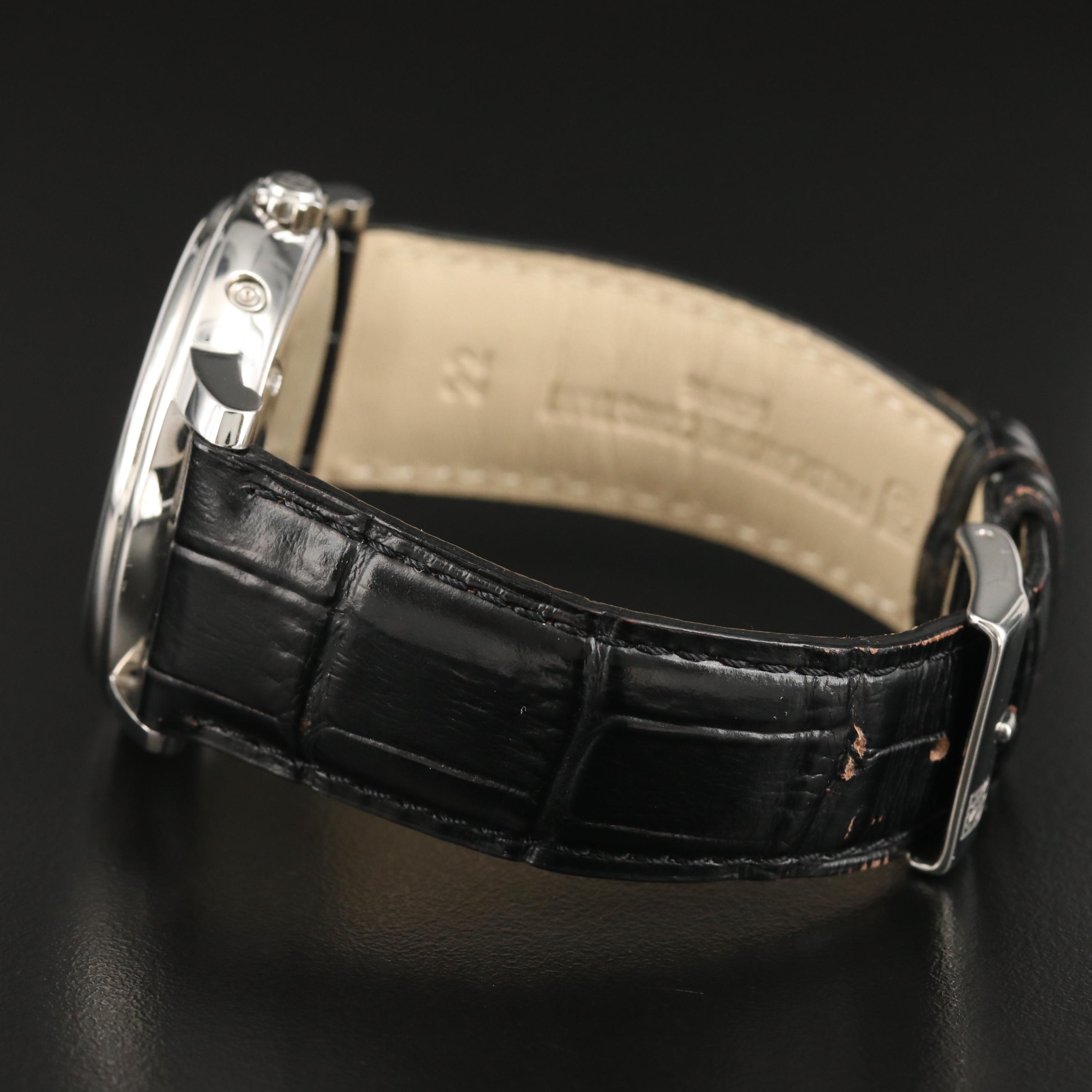 Frederique Constant Classics Business Timer Moonphase Stainless Steel Watch