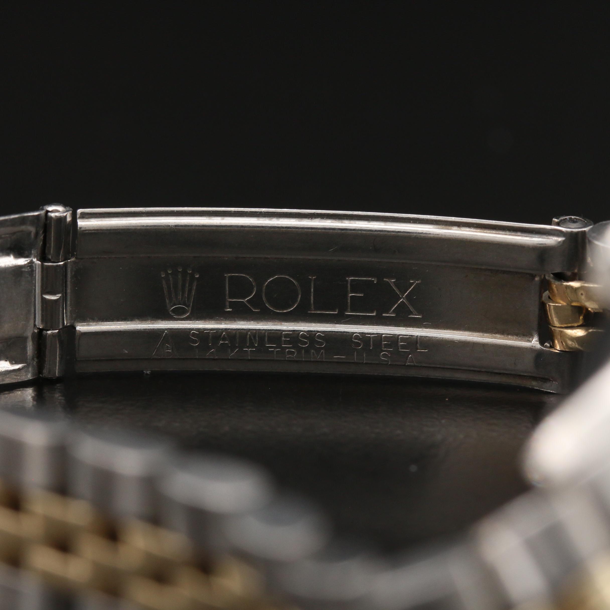 1978 Rolex "Oyster Perpetual Date" 14K Gold and Stainless Steel Watch