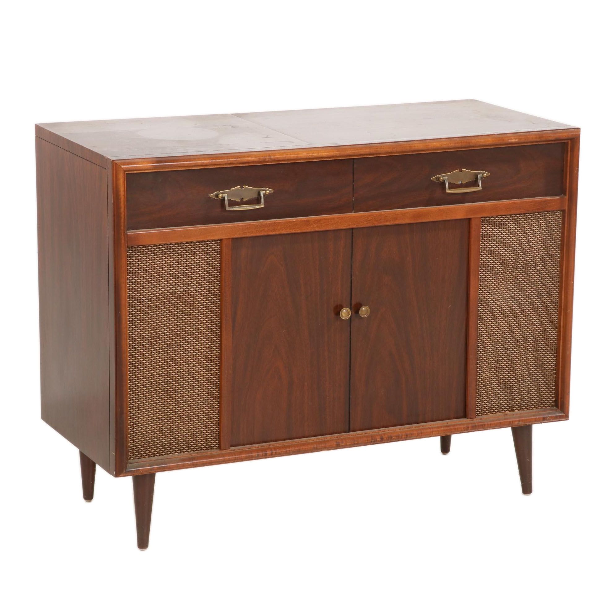 Ambassador Radio and Turntable Console, Mid-20th Century