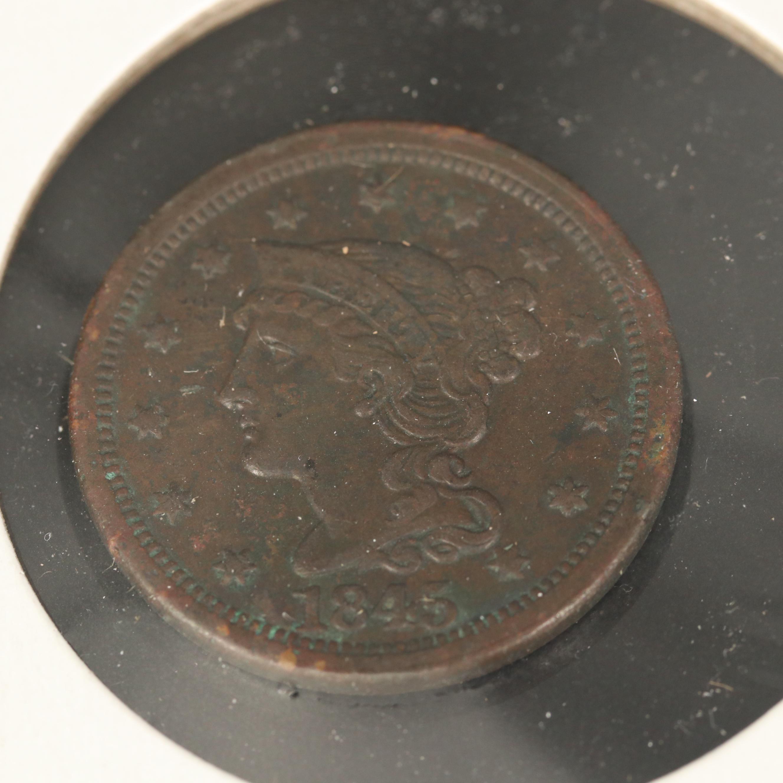 Four Different Types of U.S. Large Cents