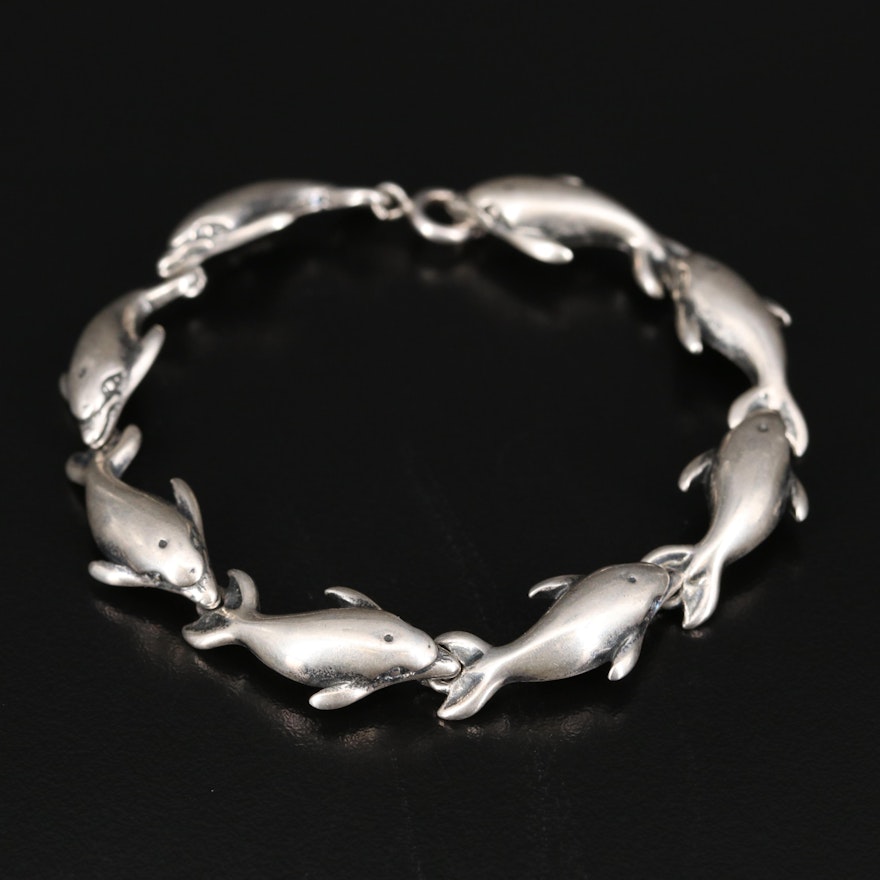 Kabana Sterling Dolphin Bracelet