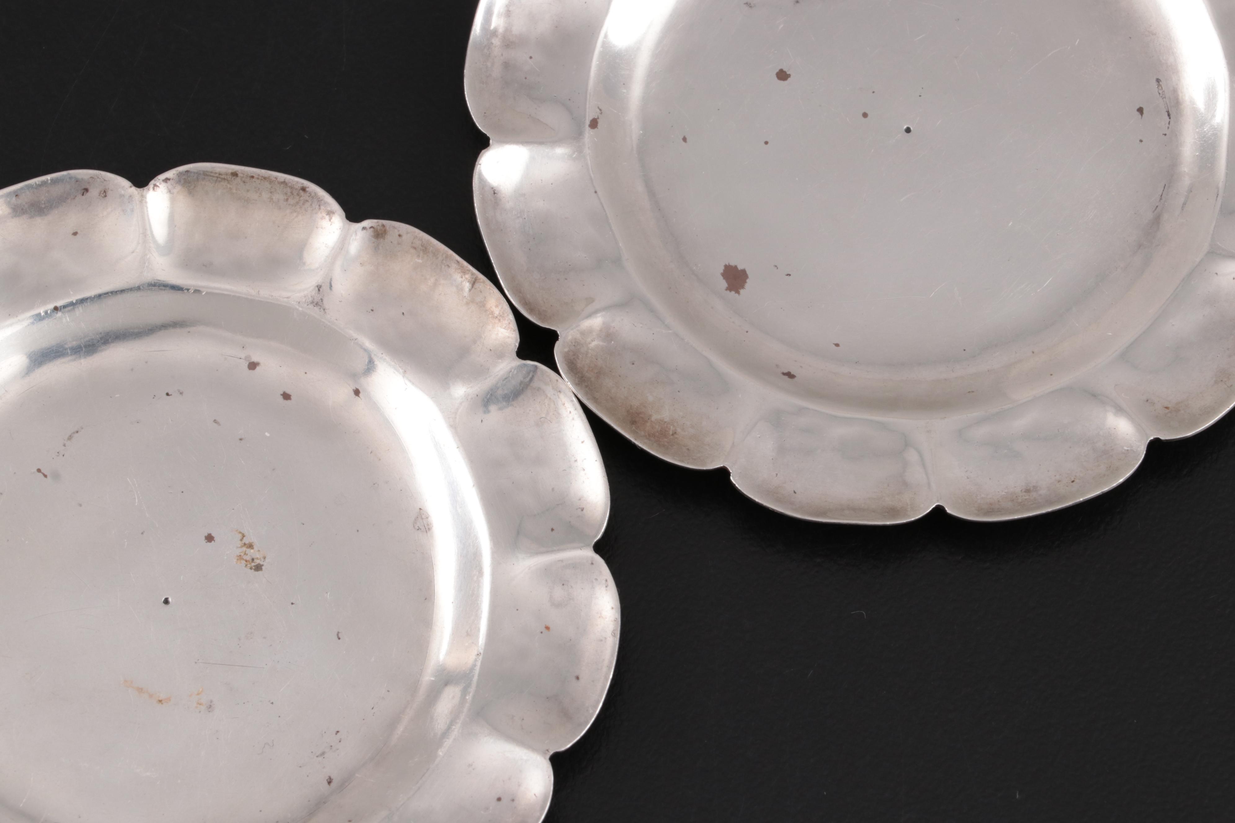 Sanborns Mexican Sterling Silver Dishes, Early to Mid 20th Century