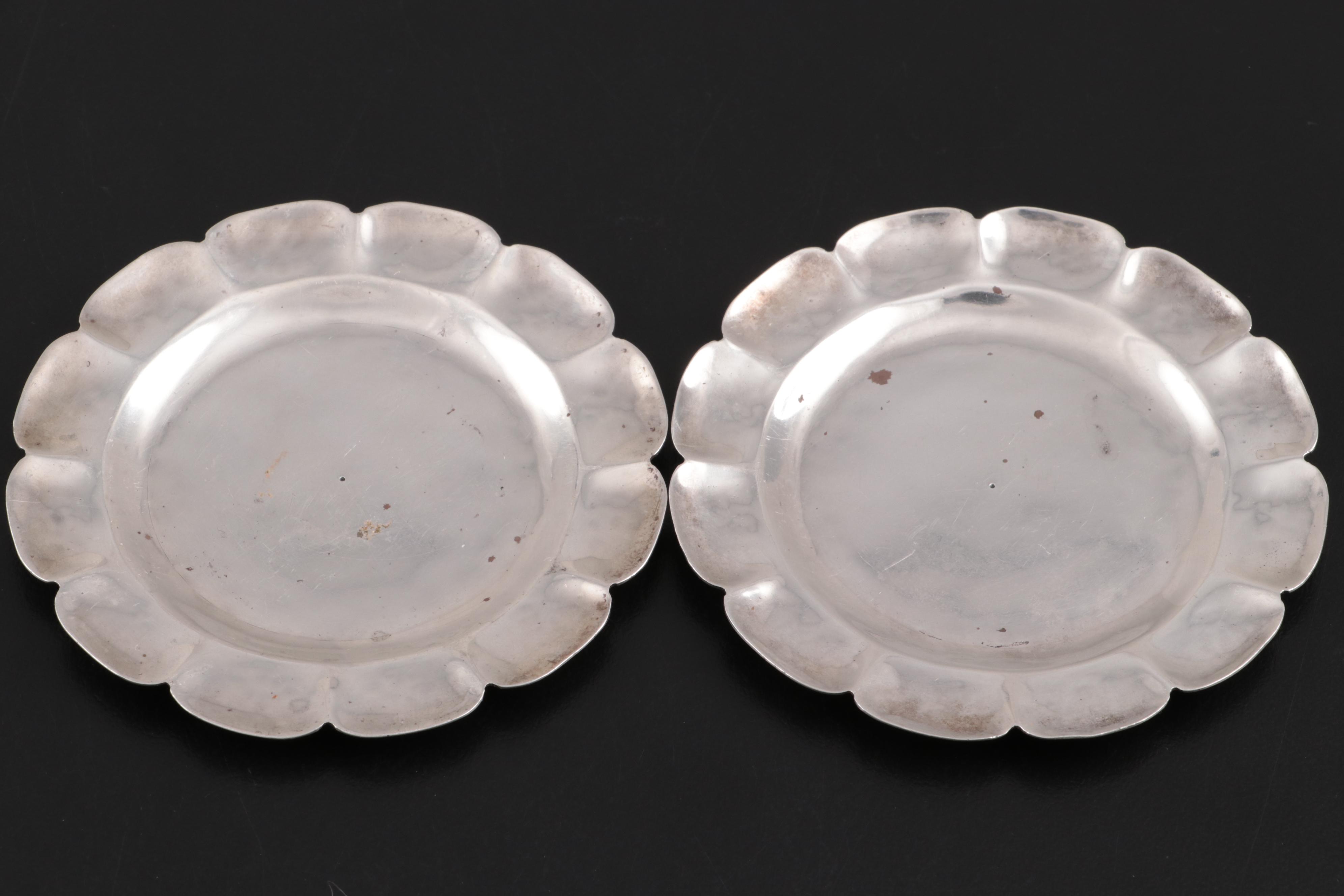 Sanborns Mexican Sterling Silver Dishes, Early to Mid 20th Century