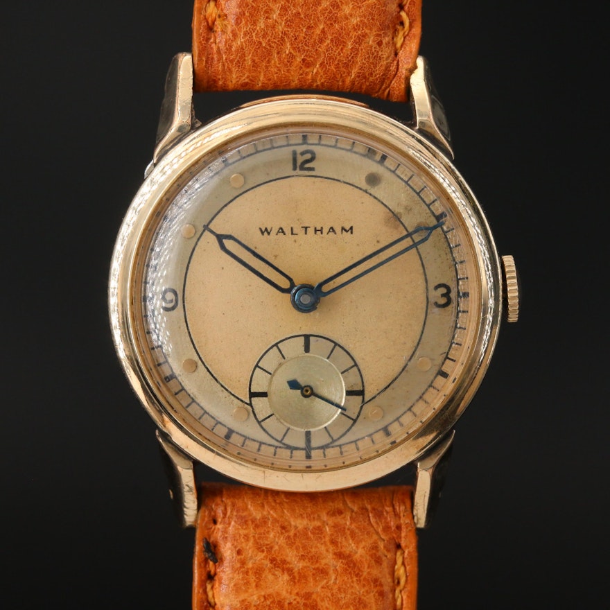 1944 Waltham Gold Filled Stem Wind Wristwatch