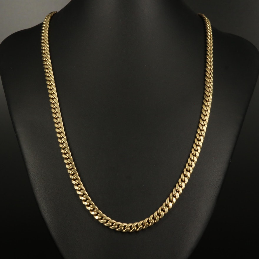 10K Curb Chain Necklace