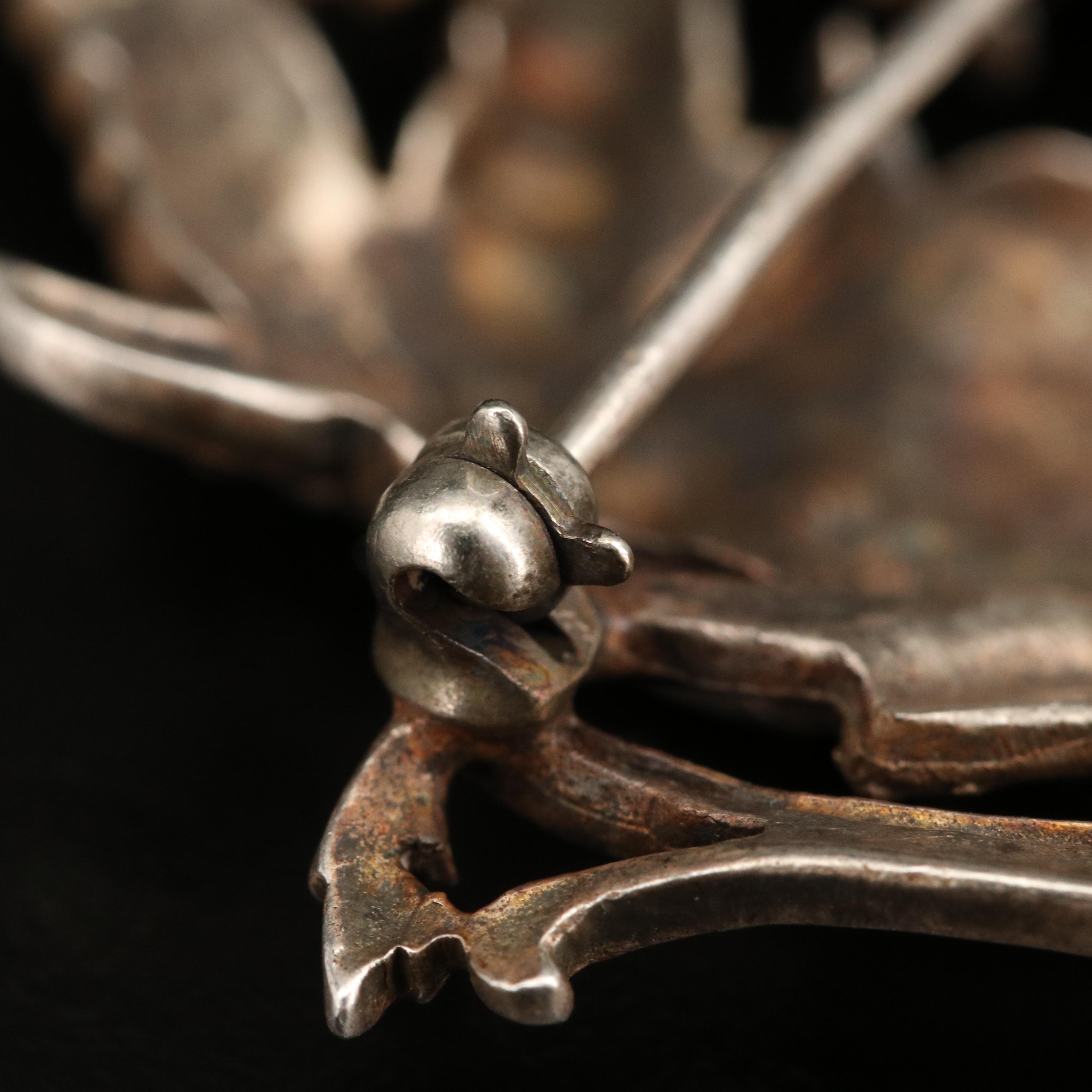 Vintage Guglielmo Cini Sterling Silver Capricorn Brooch