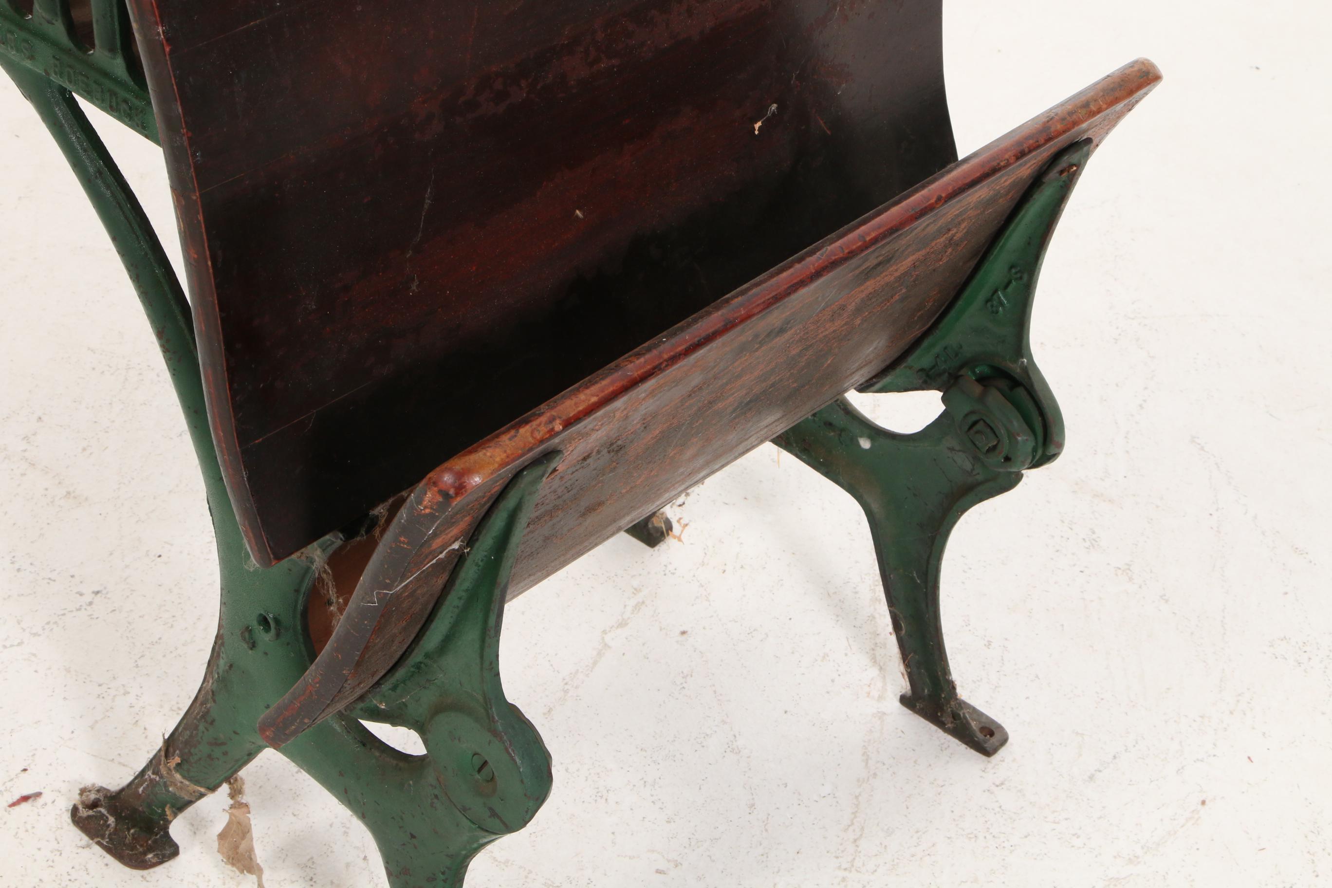 Sears Roebuck & Co. Cast Iron and Wood Folding Student Desk