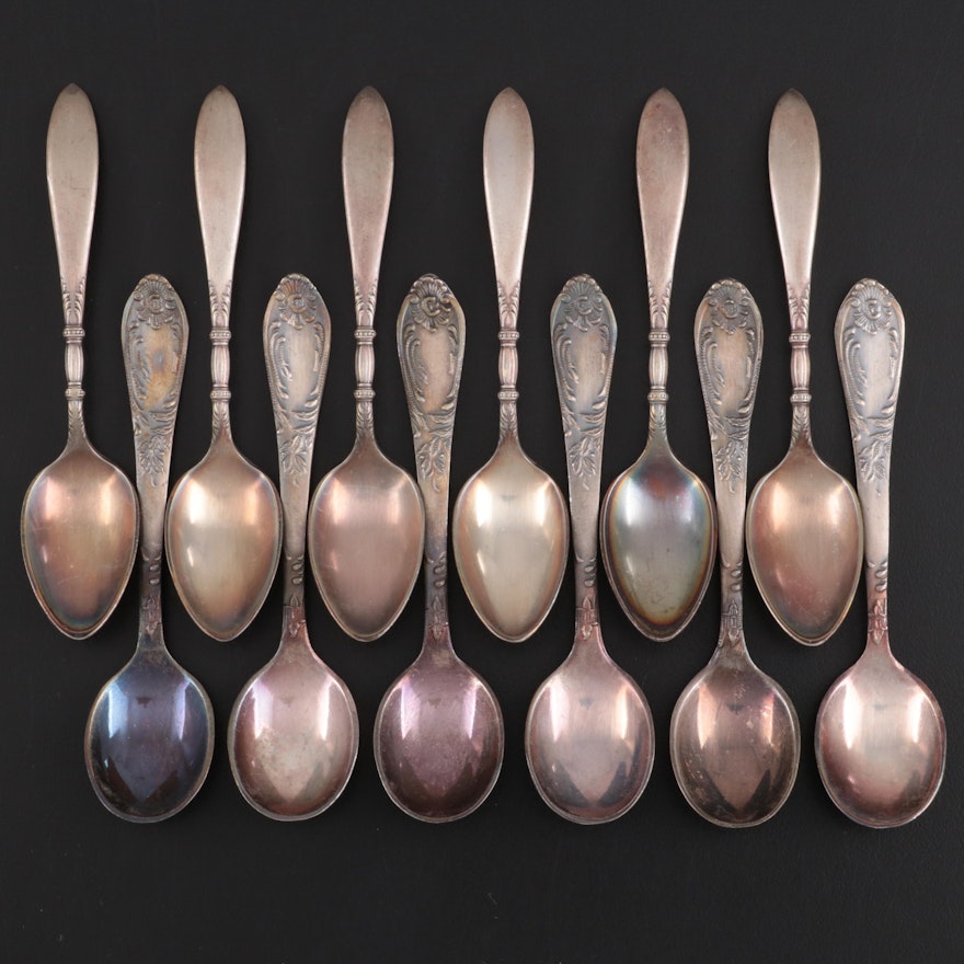 Rogers Cutlery Co. Silver Plate and Other Russian Demitasse Spoons